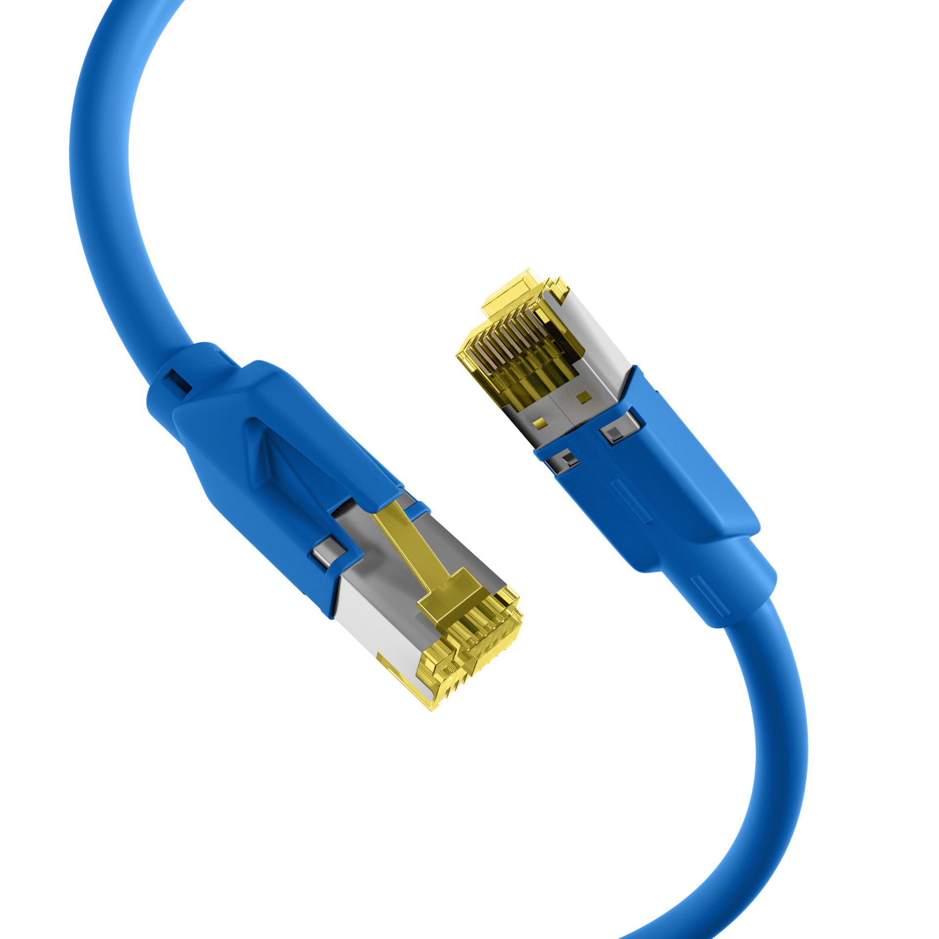 RJ45 Patch Cord Cat.6A S/FTP LSZH Dätwyler 7702 TM31 blue 1m