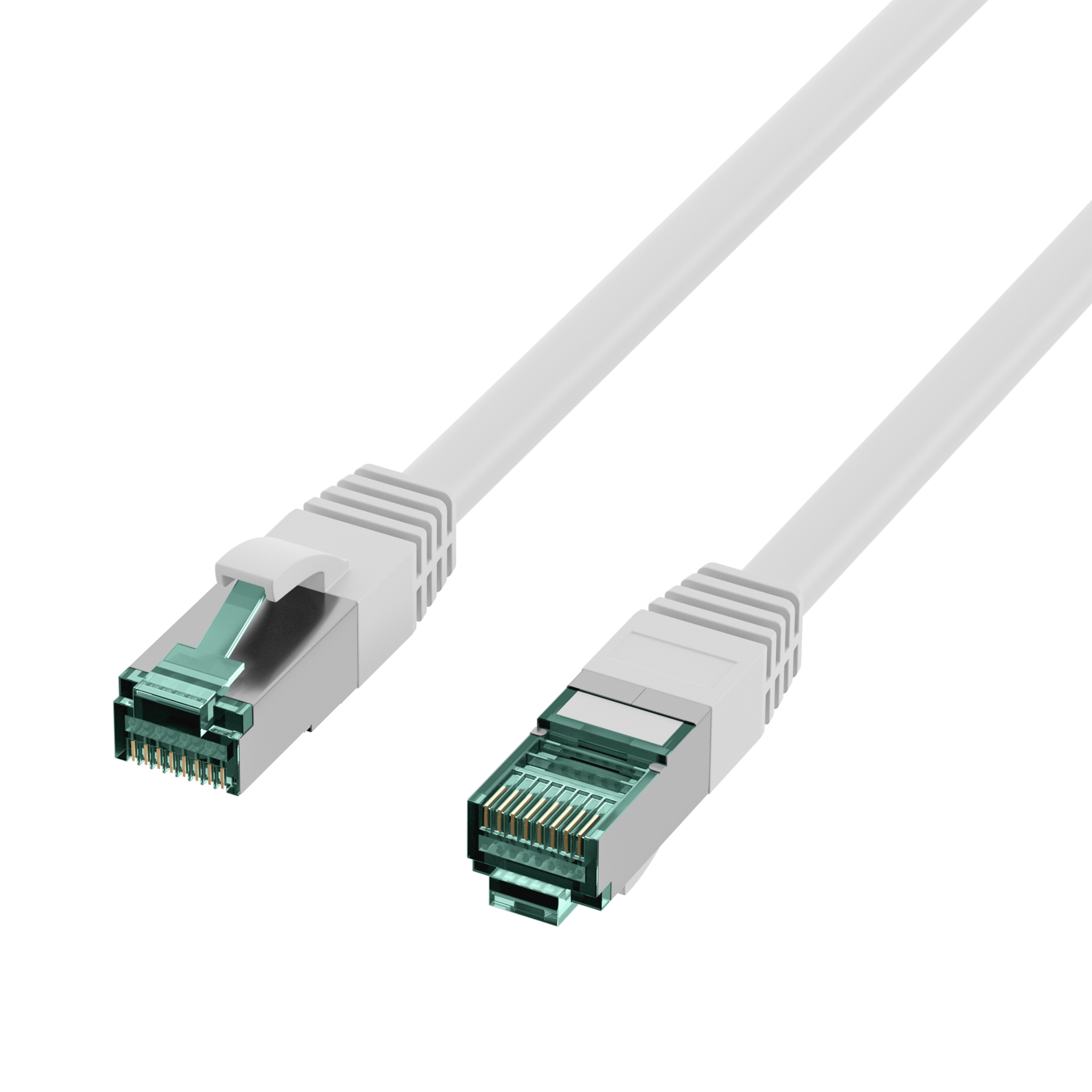 RJ45 Patch Cord Cat.6A S/FTP LSZH white 2m