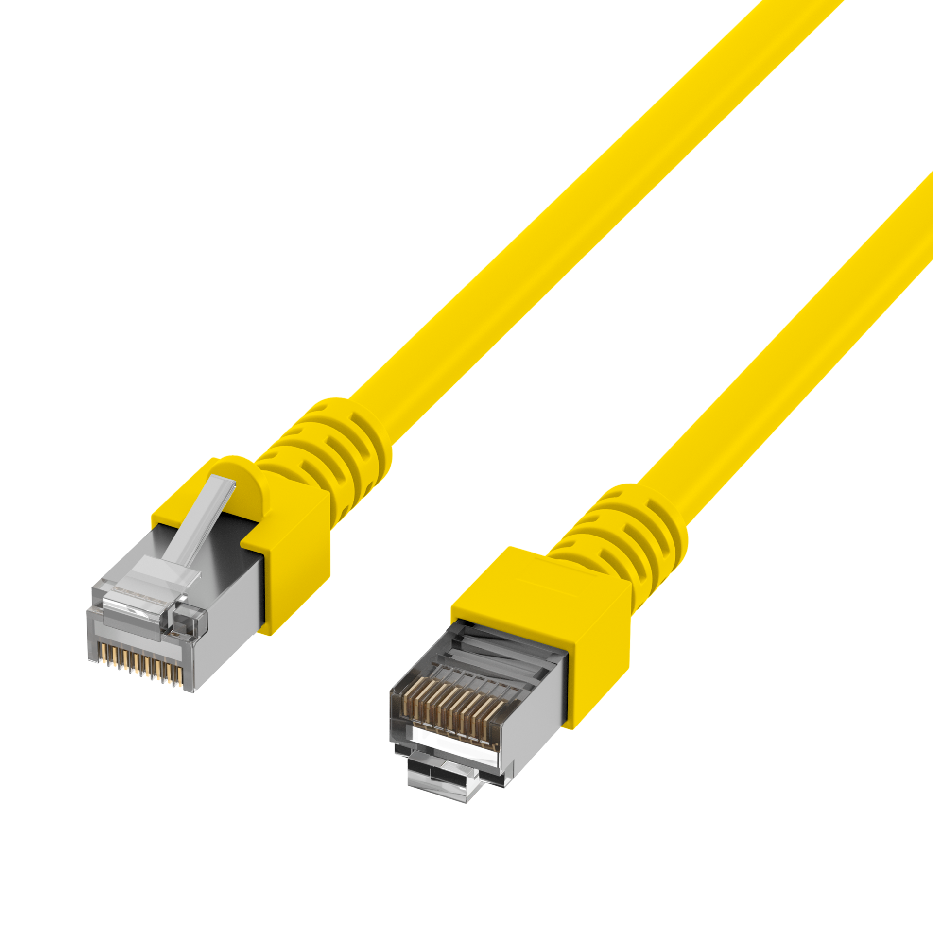 RJ45 Patch Cord Cat.5e SF/UTP PVC CCA yellow 2m