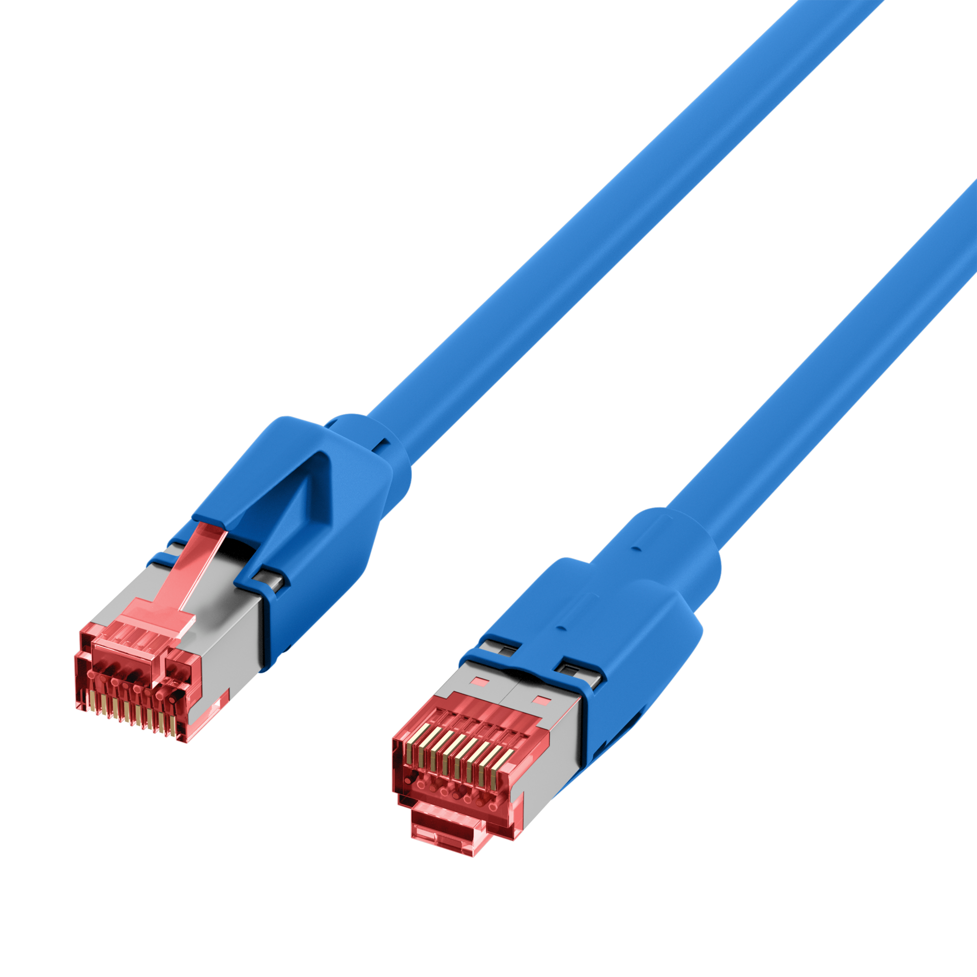 RJ45 Patch Cord Cat.6A S/FTP LSZH Draka UC900 TM21 blue 0,5m