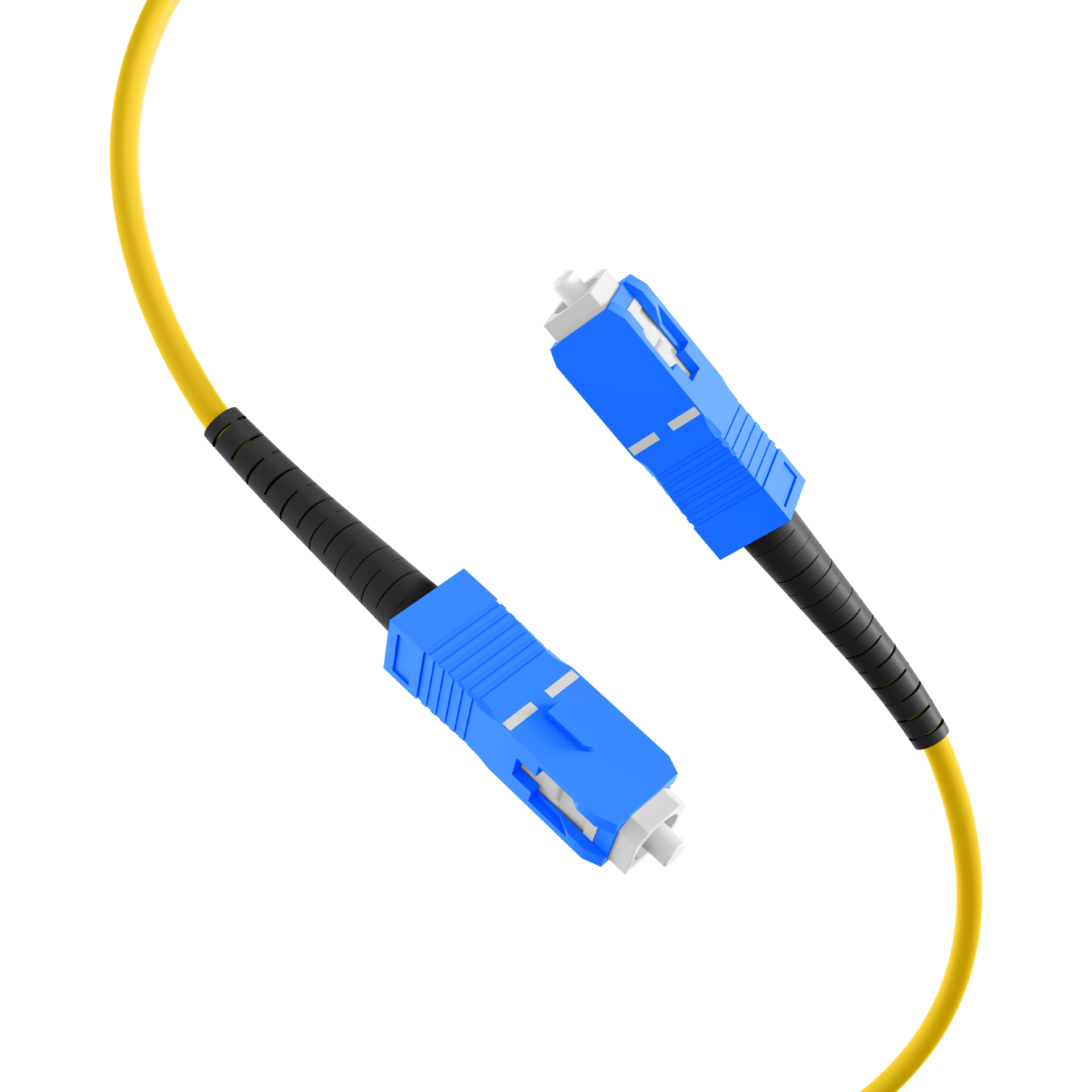 Simplex patch cable SC-SC OS2 G657A2 7.5m LSZH 3mm yellow