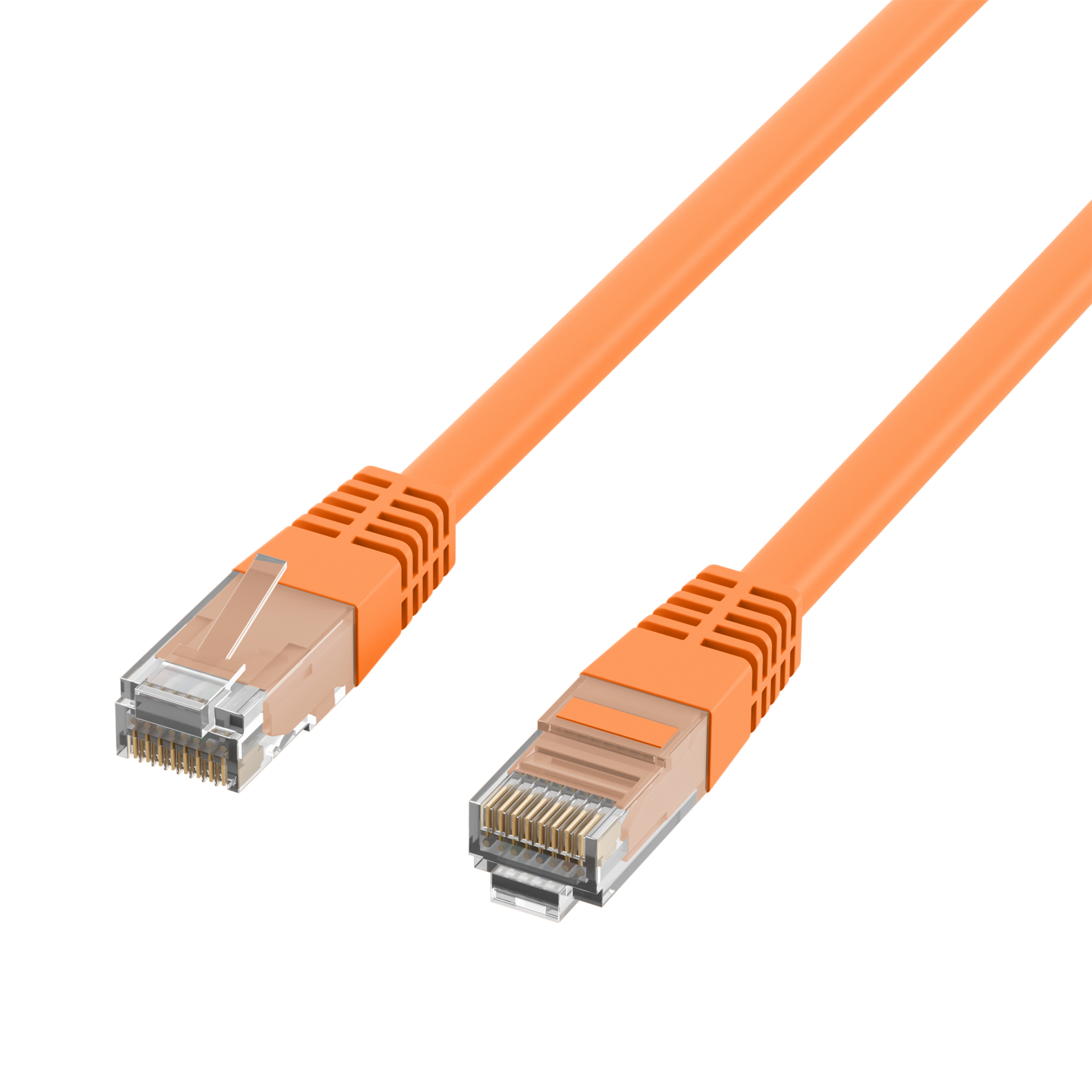 RJ45 Patch Cord Cat.6 U/UTP PVC CCA orange 15m