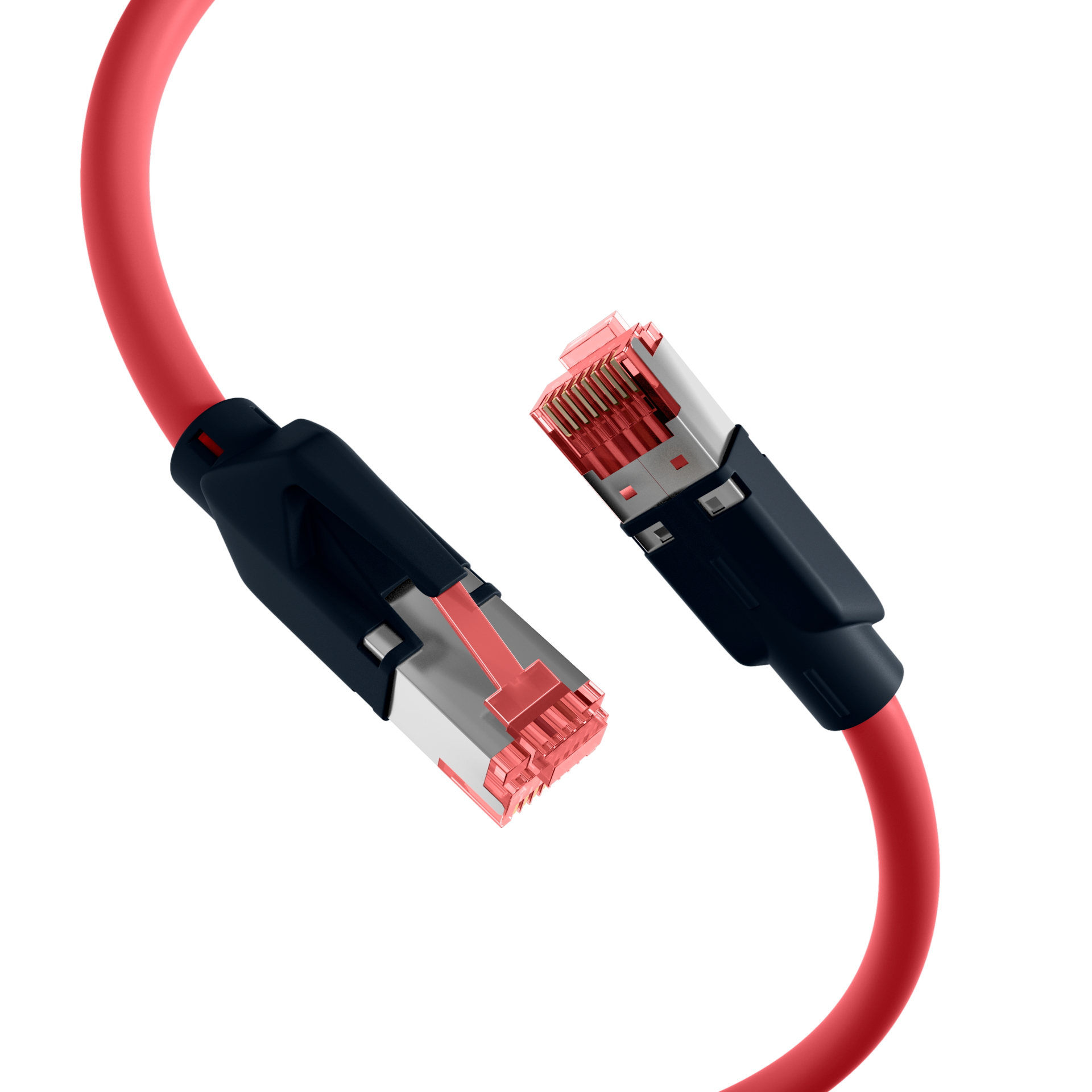 RJ45 Patch Cord Cat.6A S/FTP PUR Draka UC900 TM21 red 20m