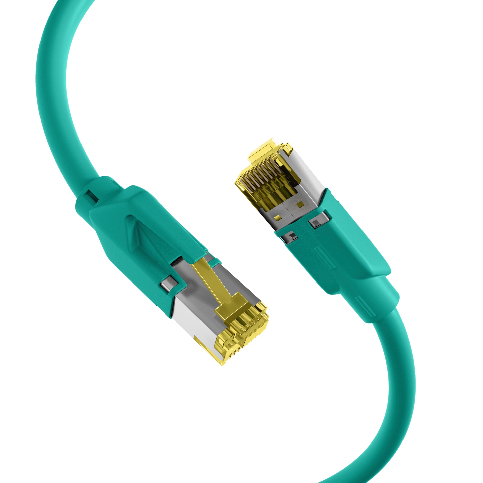 RJ45 Patch Cord Cat.6A S/FTP LSZH Dätwyler 7702 TM31 green 1m