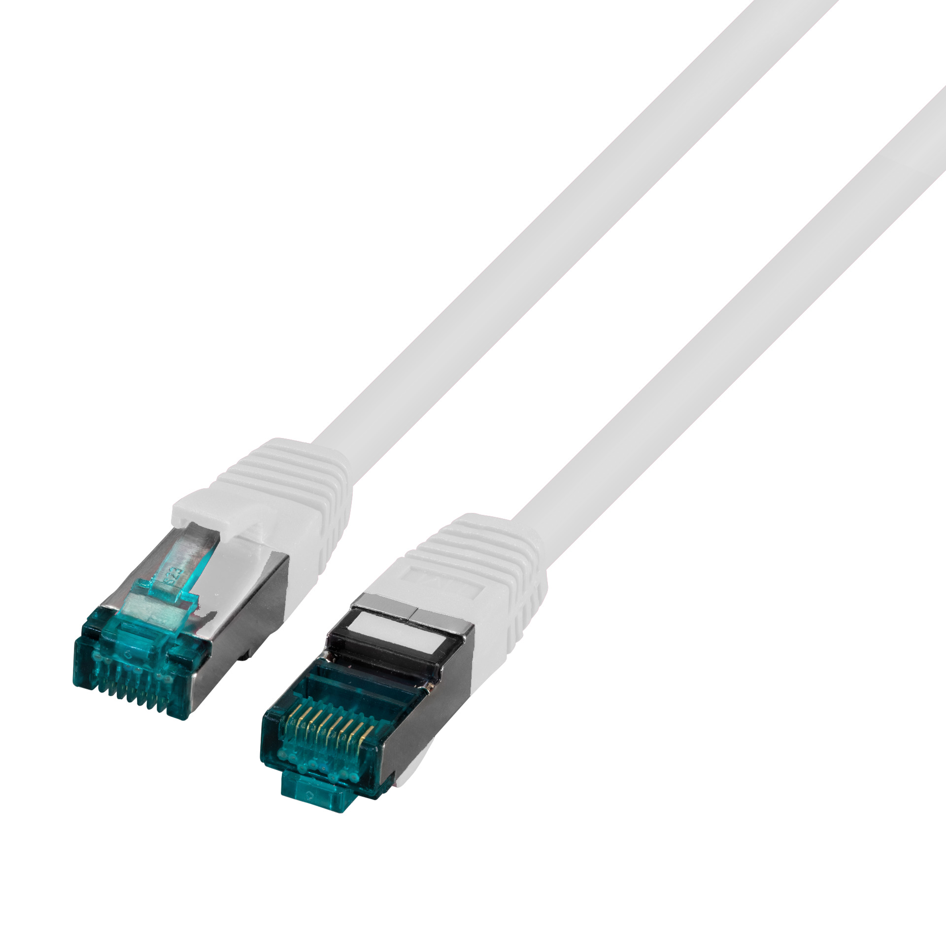 RJ45 Patch cable S/FTP, Cat.6A, LSZH, 1m, white