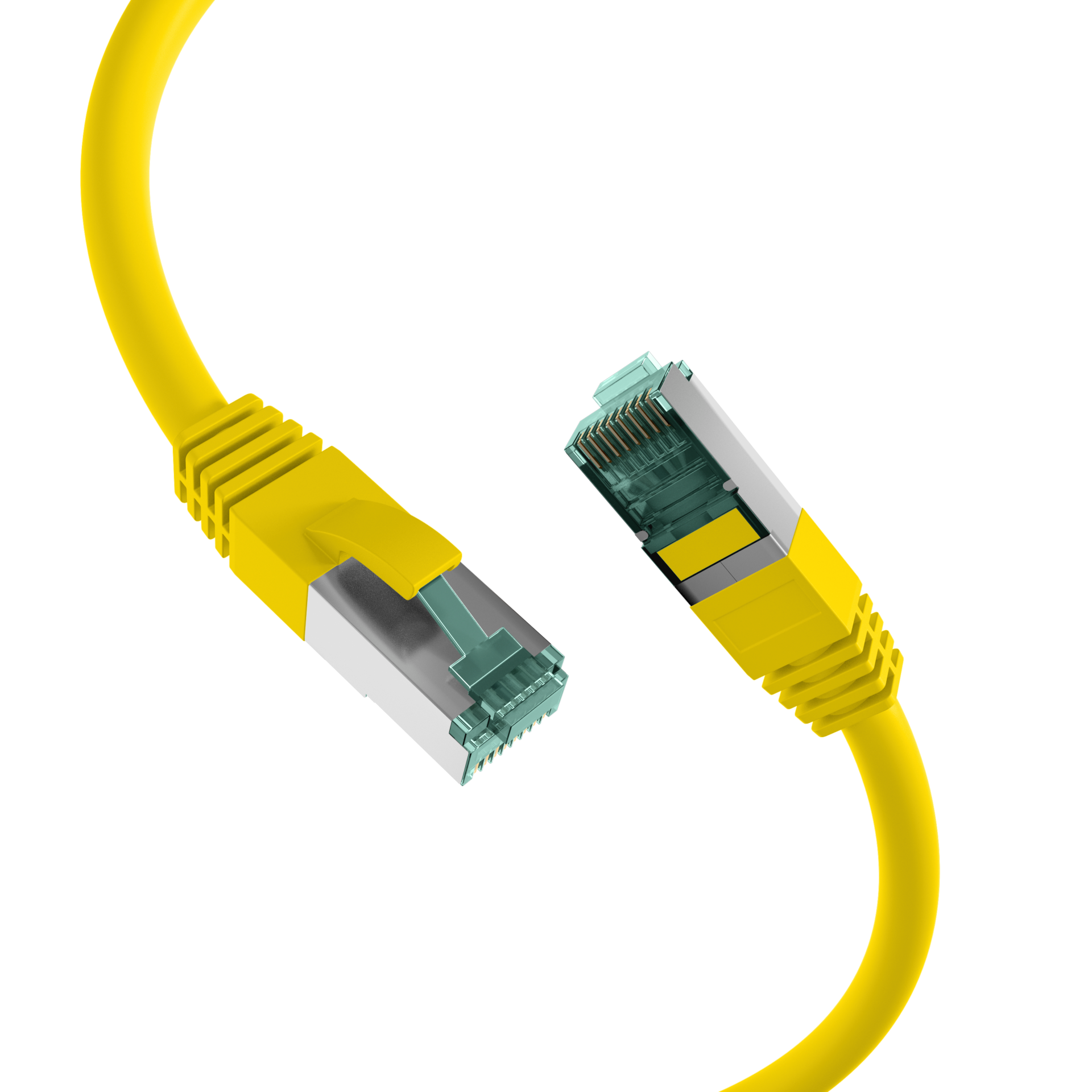 RJ45 Patch Cord Cat.6A S/FTP LSZH yellow 15m