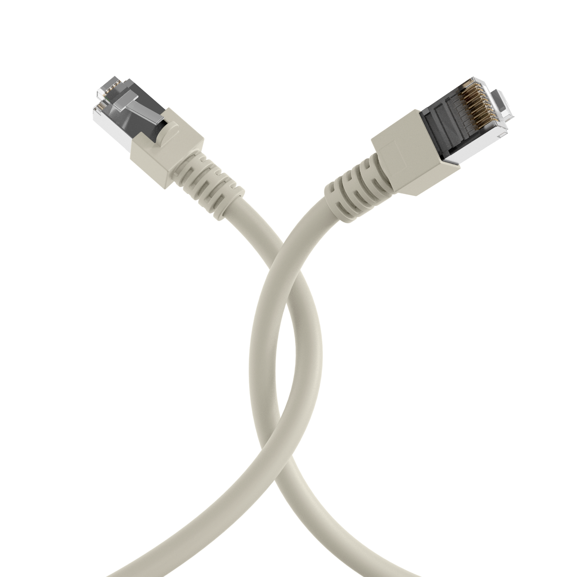 RJ45 Patch Cord Cat.5e SF/UTP PVC CCA grey 10m