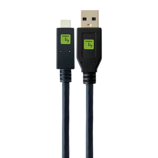 USB3.1 Gen.2 Cable M Typ-A - M USB Typ-C Black 0.5 m