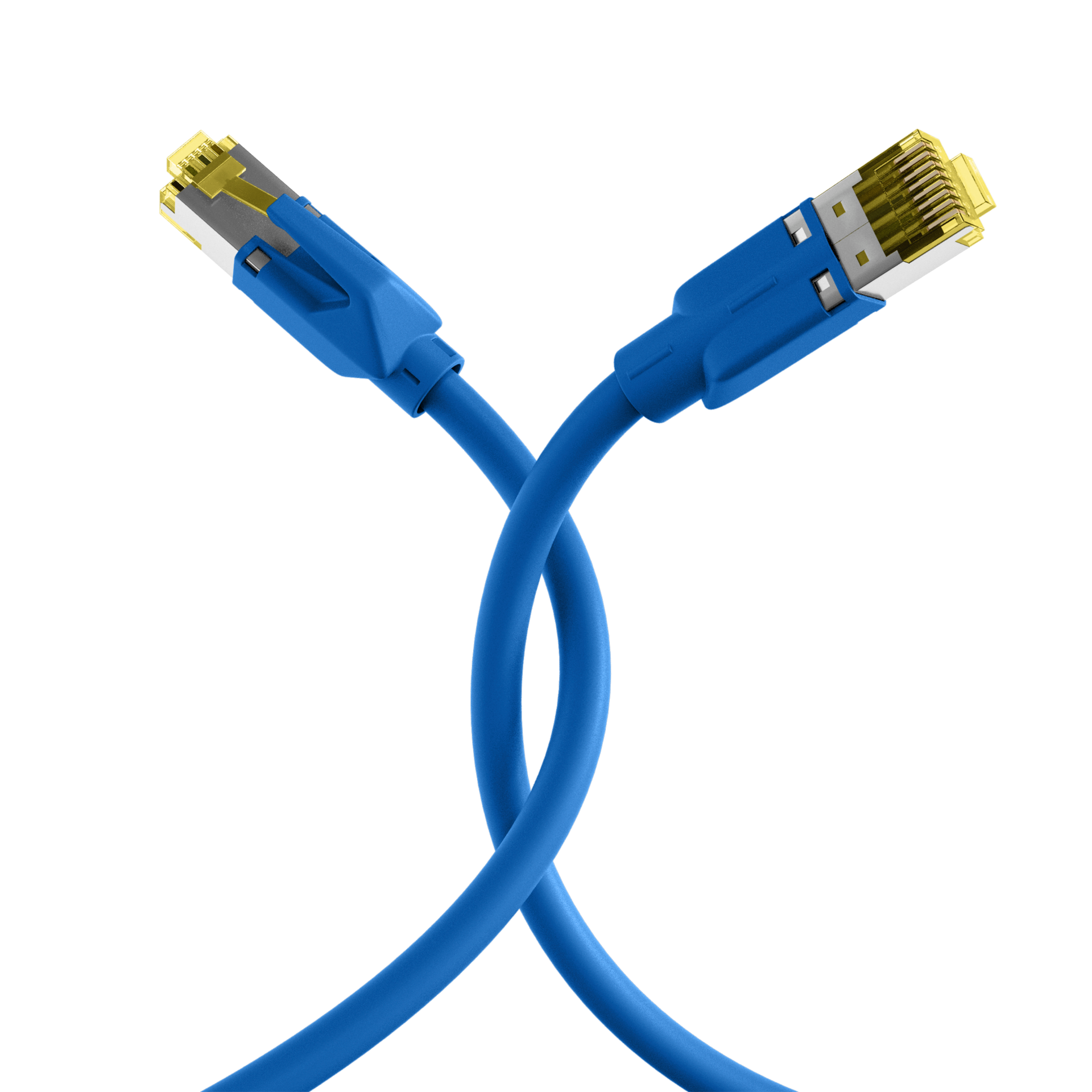 RJ45 Patch Cord Cat.6A S/FTP LSZH Dätwyler 7702 TM31 blue 1m