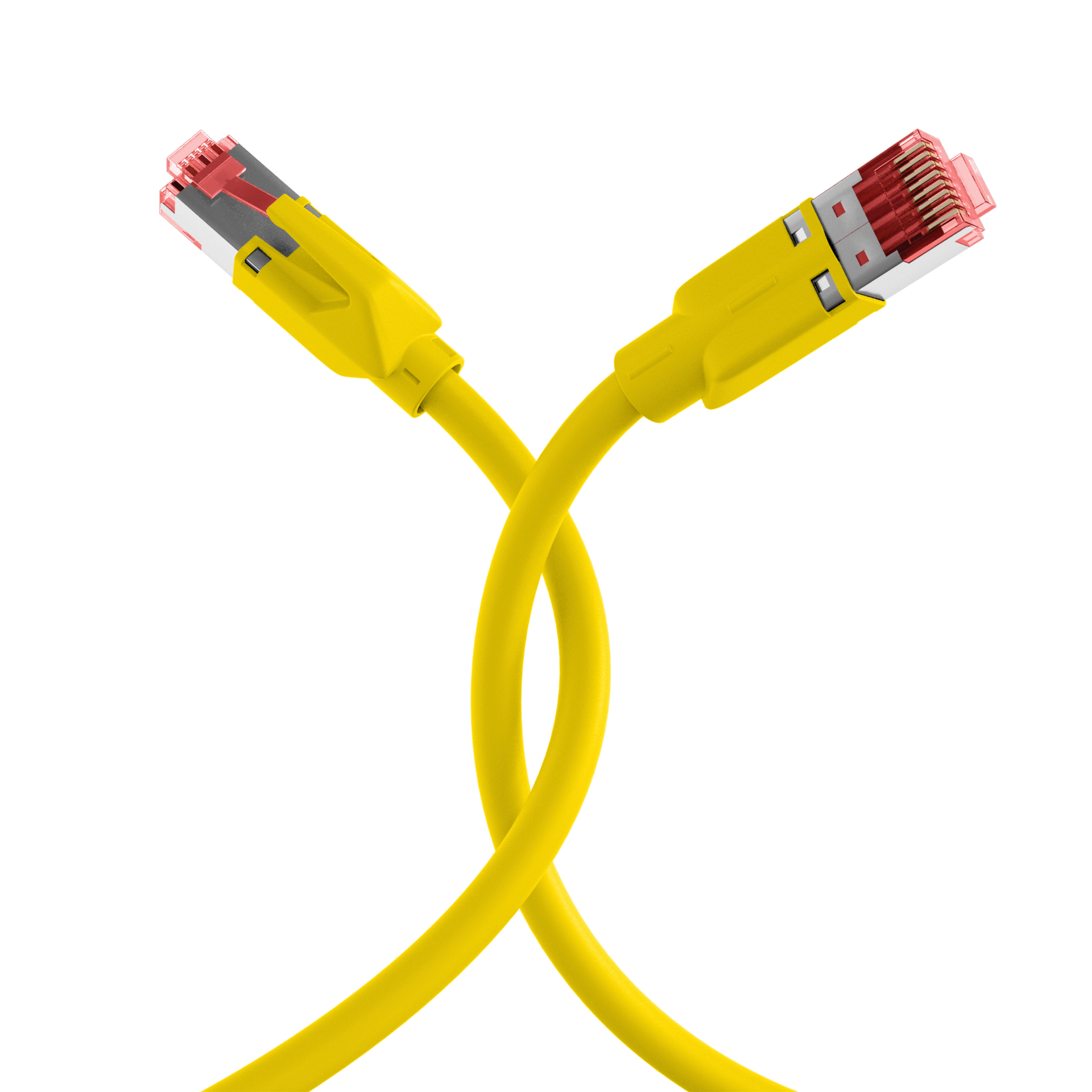 RJ45 Patch Cord Cat.6A S/FTP Dätwyler 7702 TM21 yellow 2m