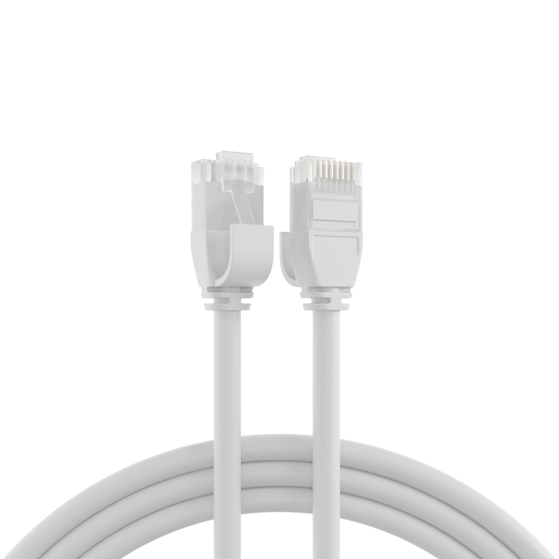 RJ45 Patch Cord Cat.6A U/UTP TPE3,6mm ultraflex white 5m