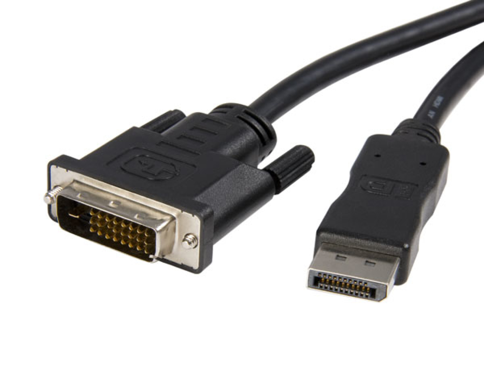 DisplayPort 1.1 to DVI Connecting cable, black, 2 m