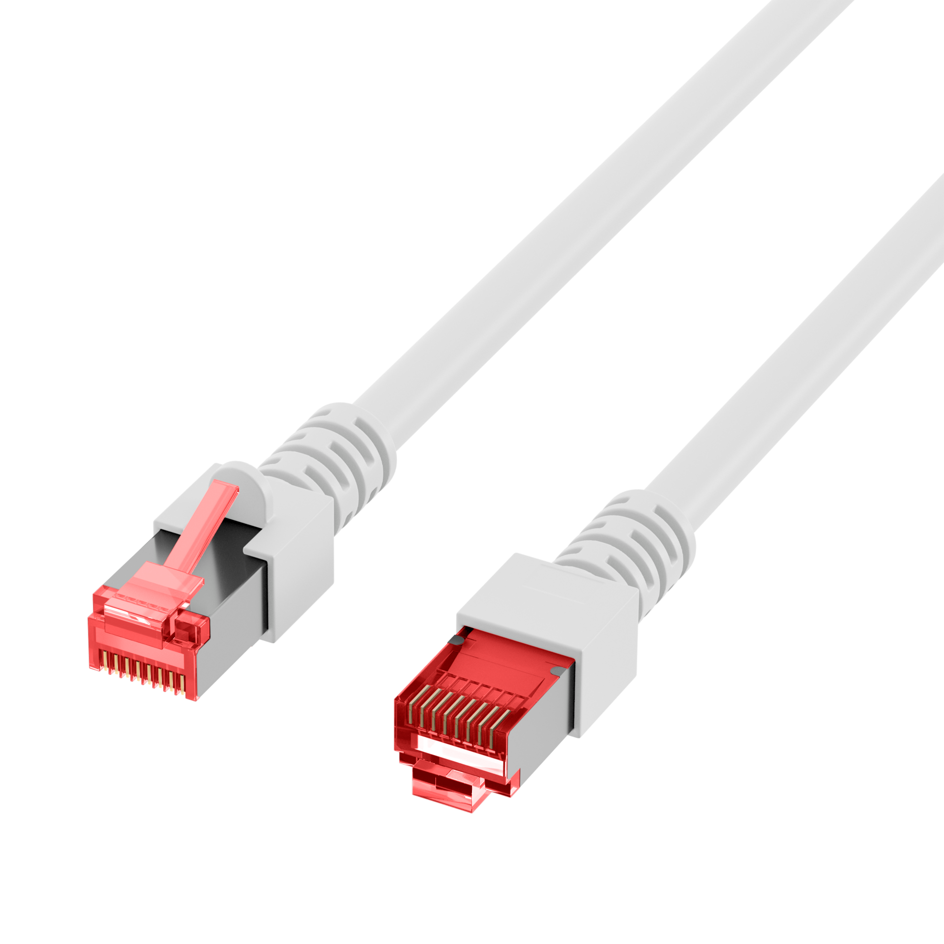 RJ45 Patch Cord Cat.6 S/FTP LSZH white 0,25m