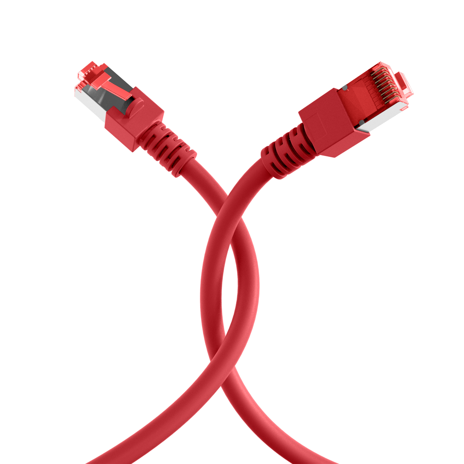 RJ45 Patch Cord Cat.6 S/FTP LSZH red 20m