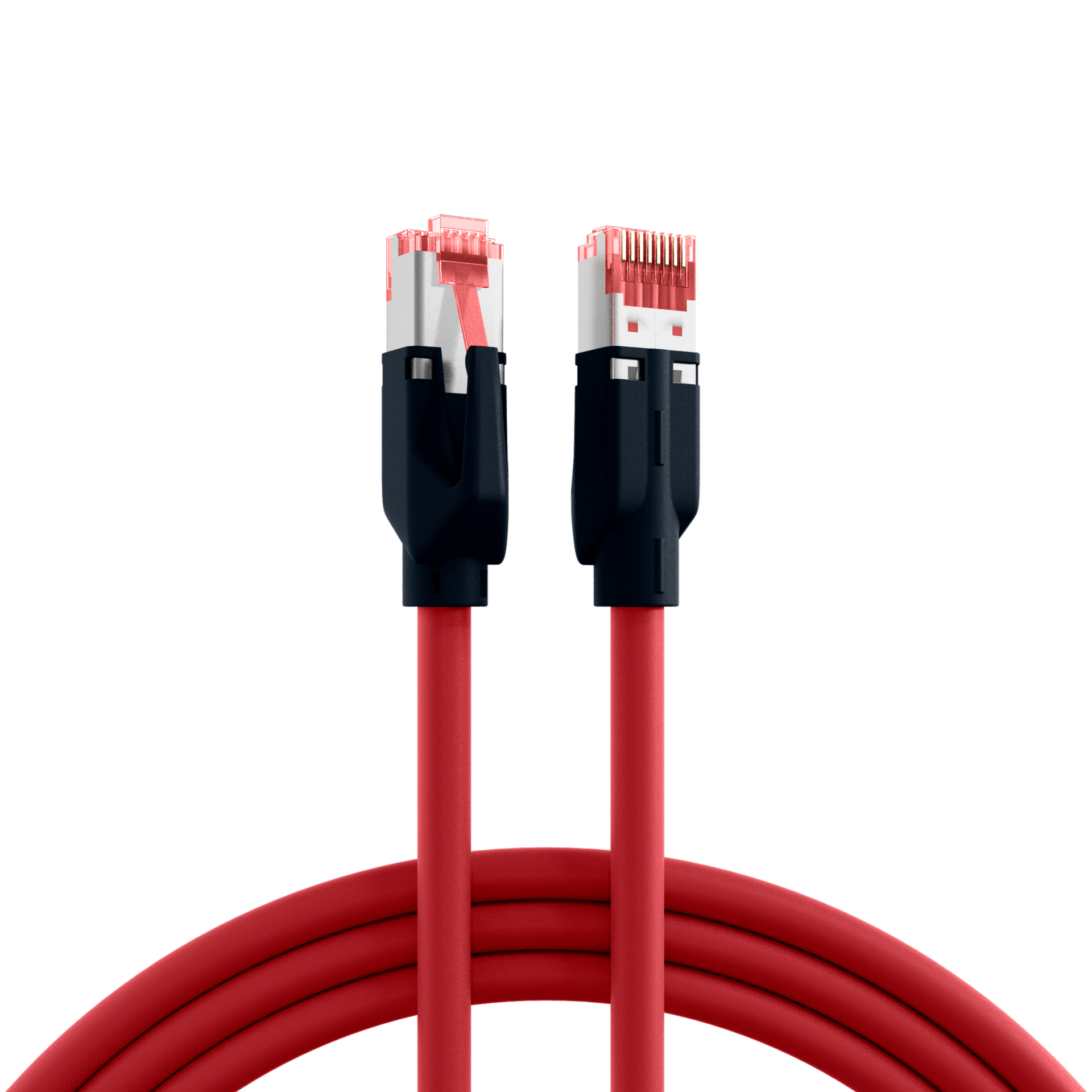 RJ45 Patch Cord Cat.6A S/FTP PUR Draka UC900 TM21 red 2m