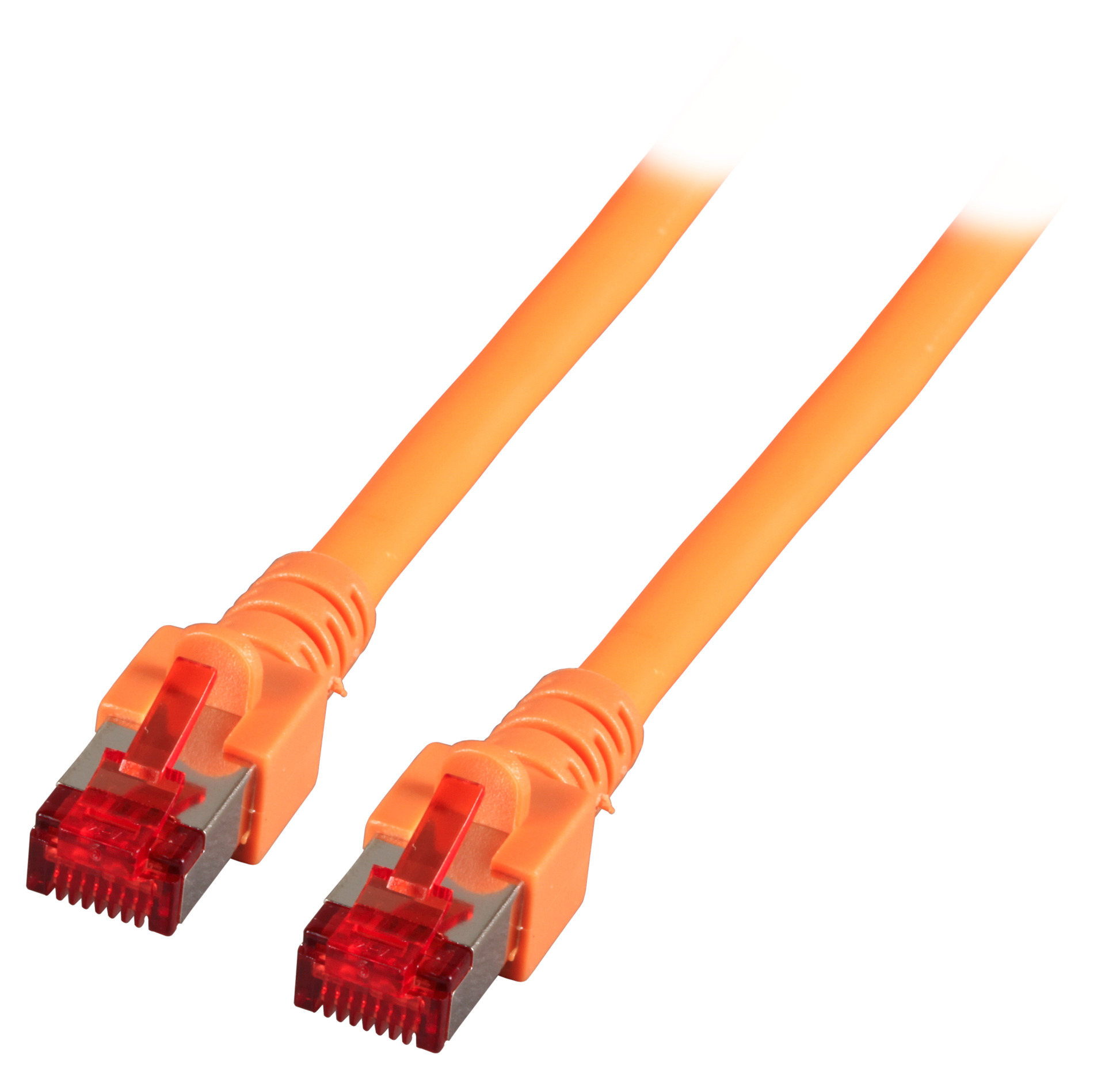 RJ45 Patch cable S/FTP, Cat.6, LSZH, 0.15m, orange
