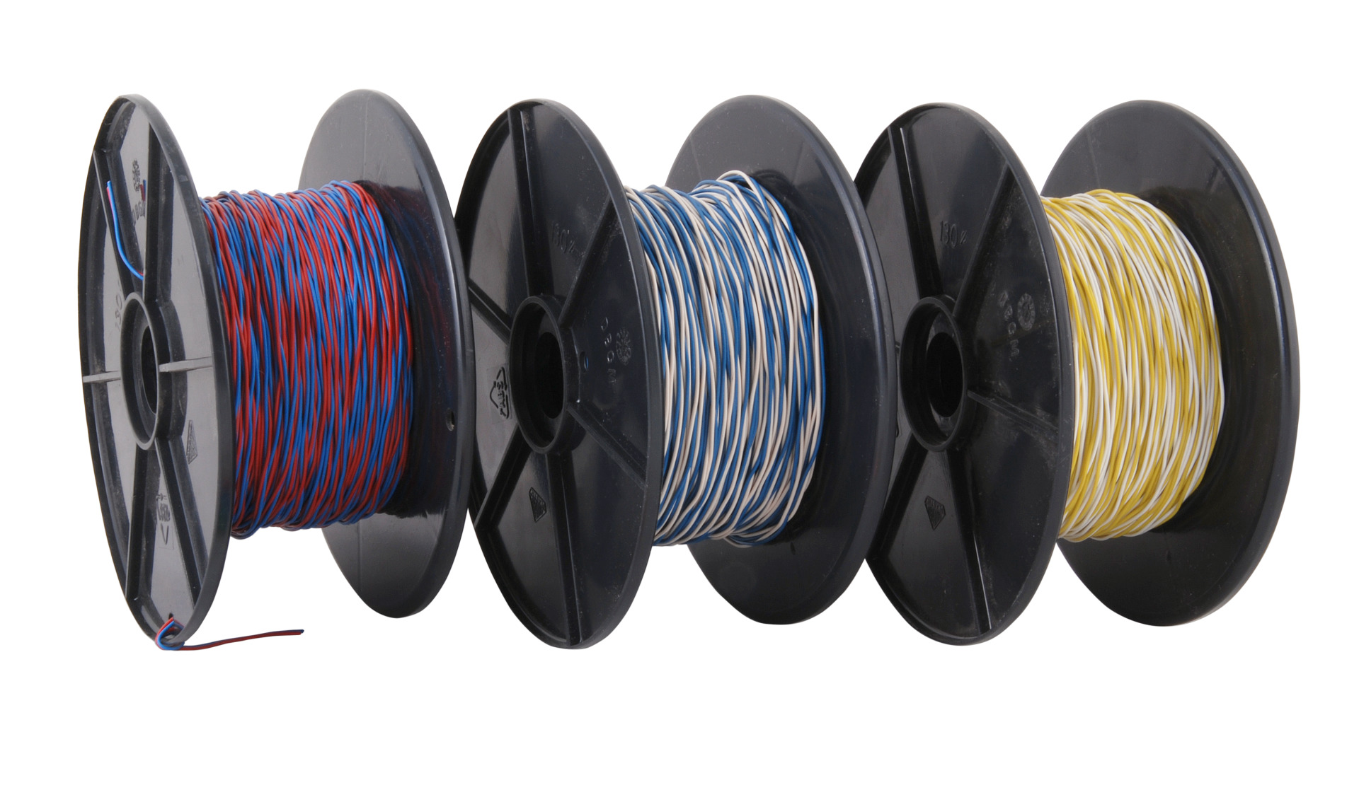 YV 2x 0,5/0,9 rot/schwarz,Rolle a 100m