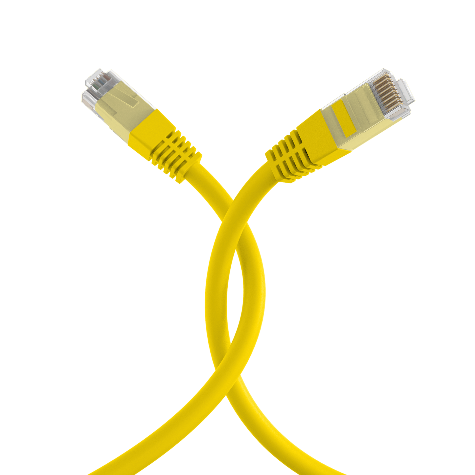 RJ45 Patch Cord Cat.6 U/UTP PVC CCA yellow 10m