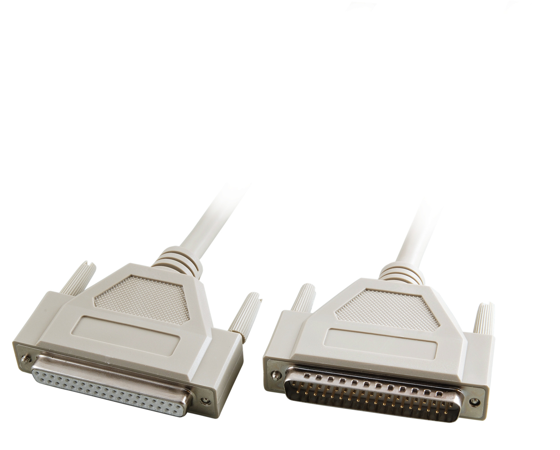 Datacable serial 1:1, 2x DSub 37, M-F, 2,0m, beige