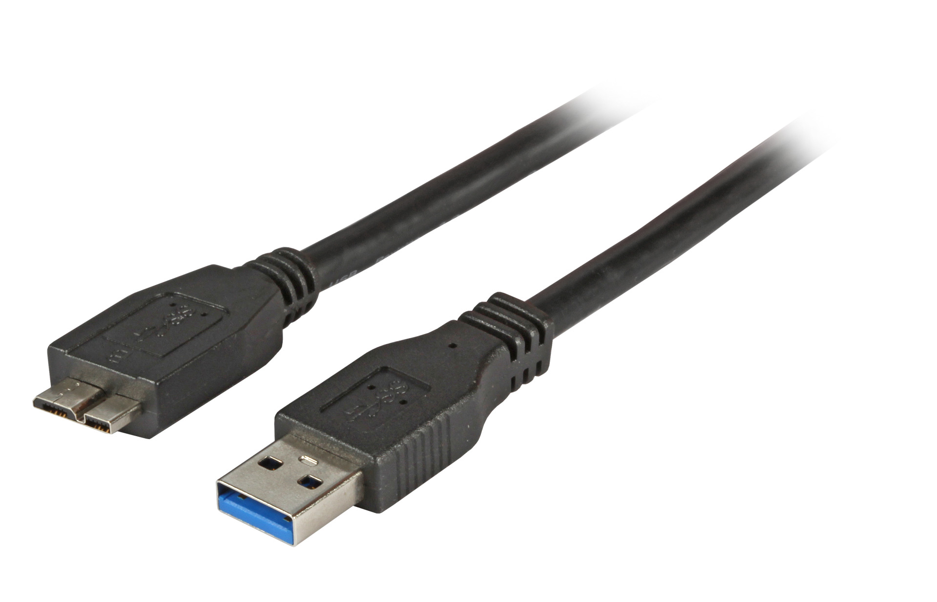 USB3.0 Connection Cable A-Micro-B, M-M, 1.0 m, black, Classic