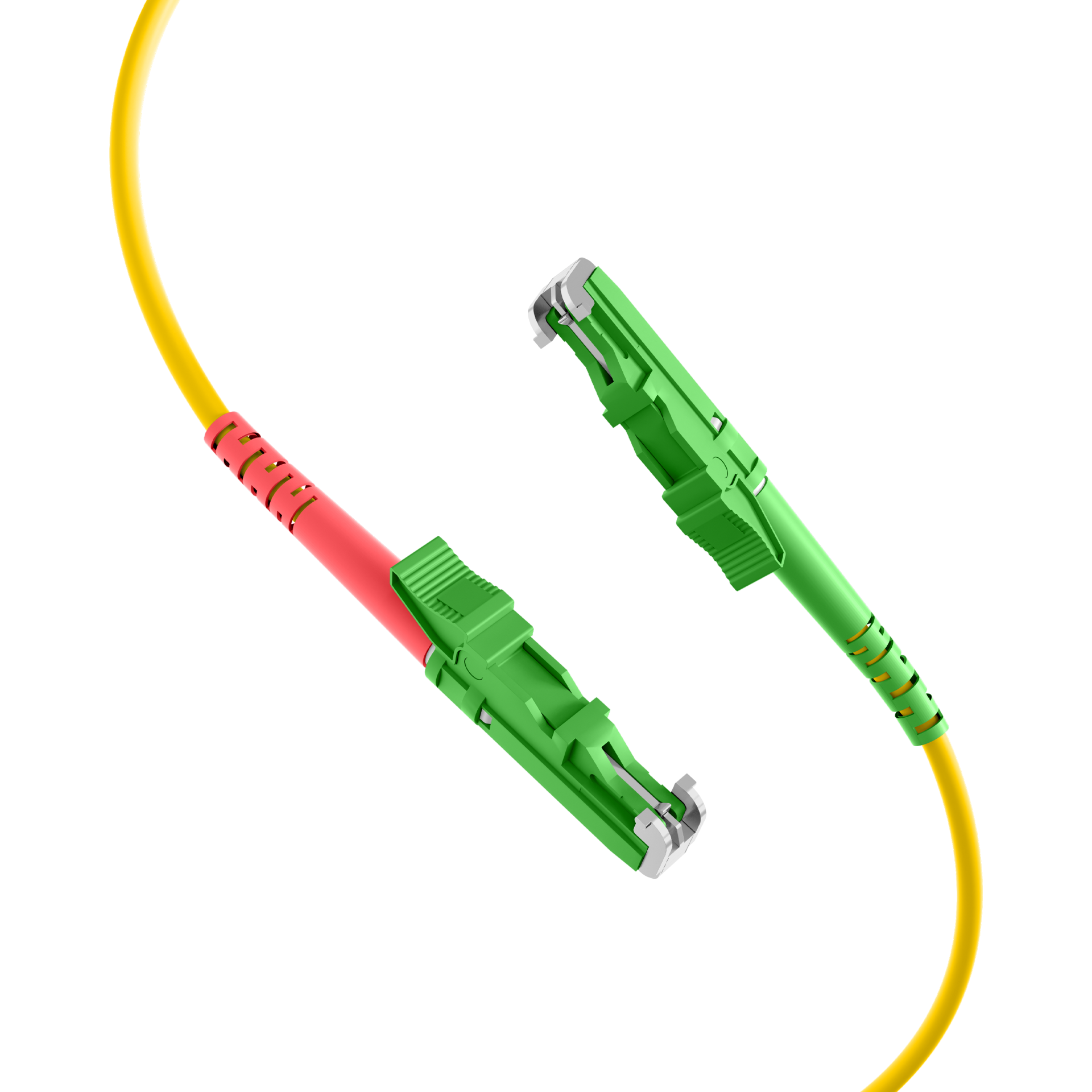 Duplex Patchcable E2000®/APC-E2000®/APC OS2 G657A1 0,5m LSZH 3mm yellow