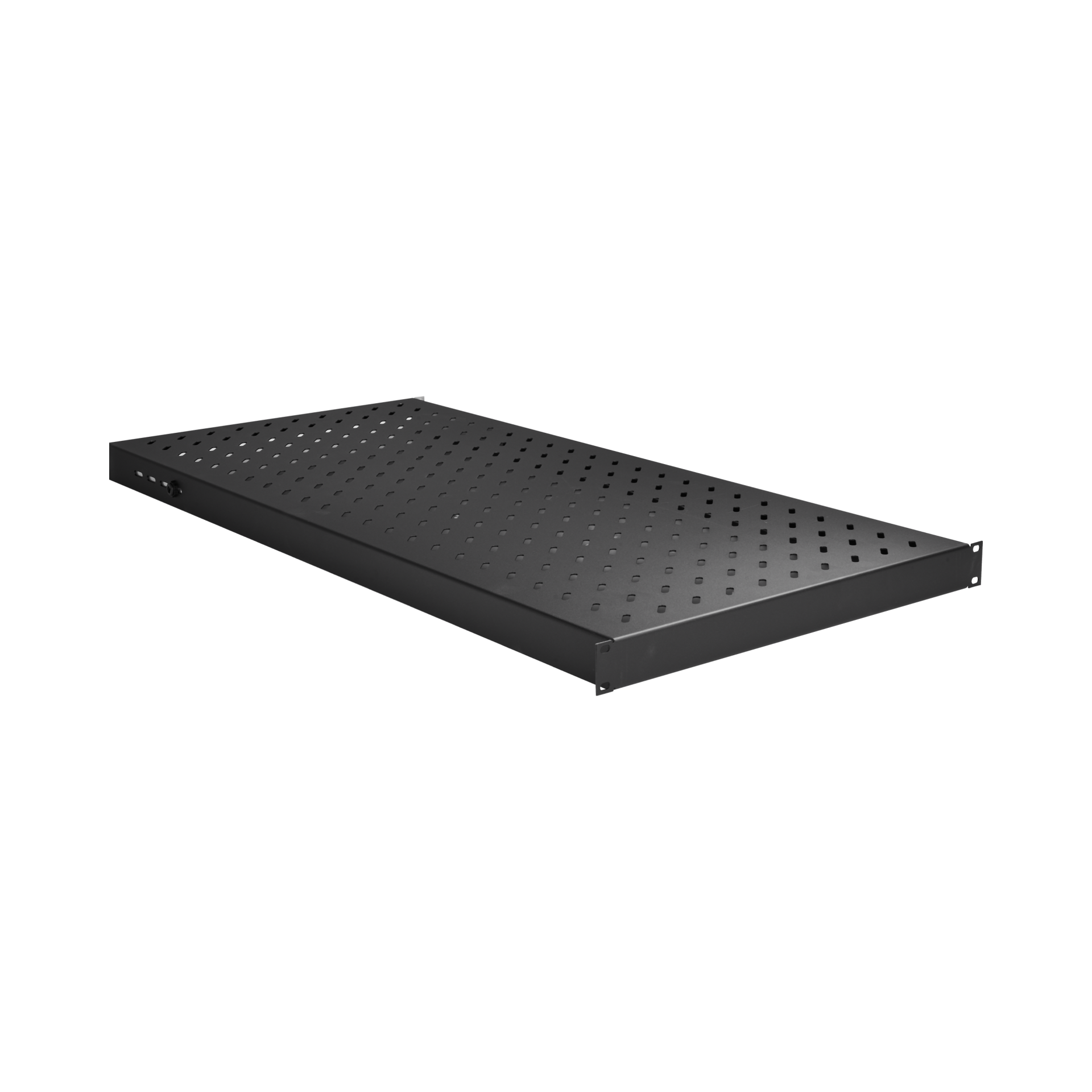 19" 1U Shelf, Fixed, MD 950..1050 mm, Max. Load 120 kg, CD 1200, RAL9005