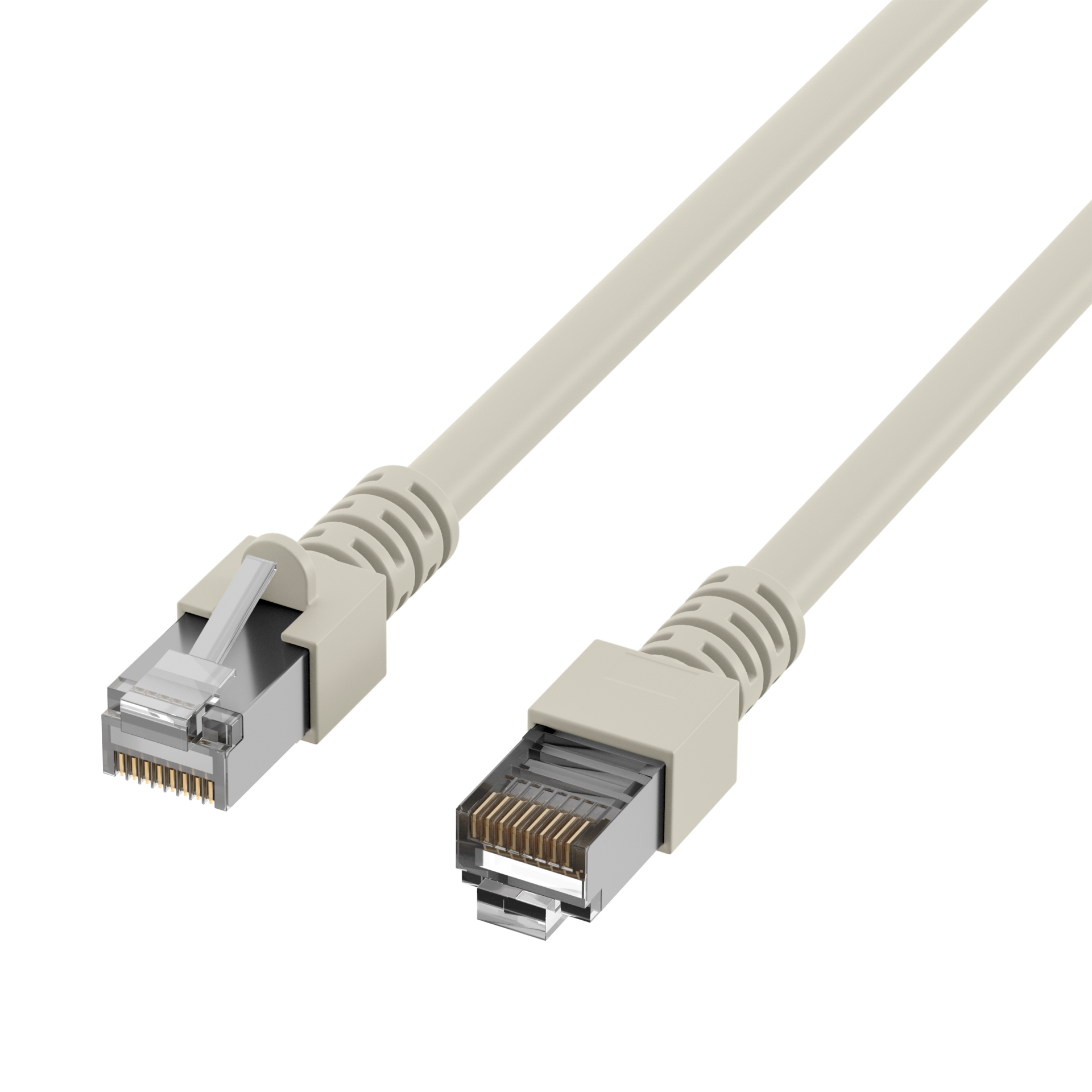 RJ45 Patch Cord Cat.5e SF/UTP PVC CCA grey 5m