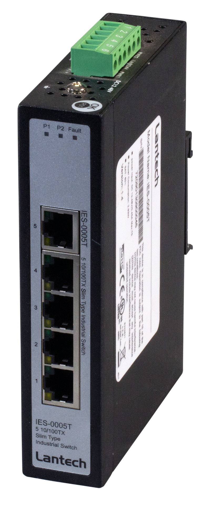 DIN Rail Switch 5x10/100TX