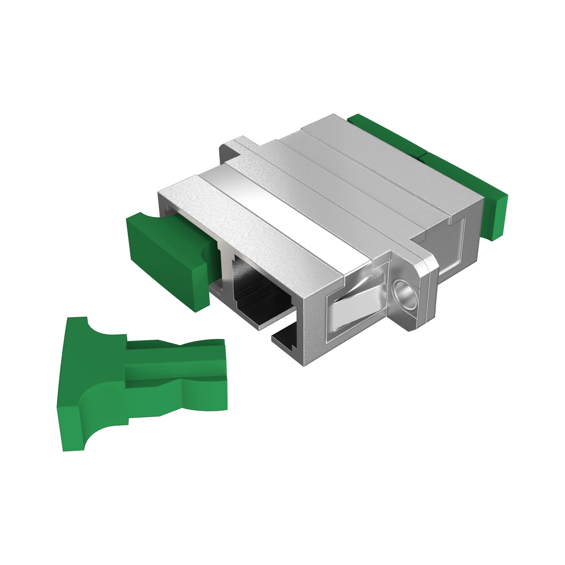 Adapter  SC/APC Duplex OS2 metal housing 
