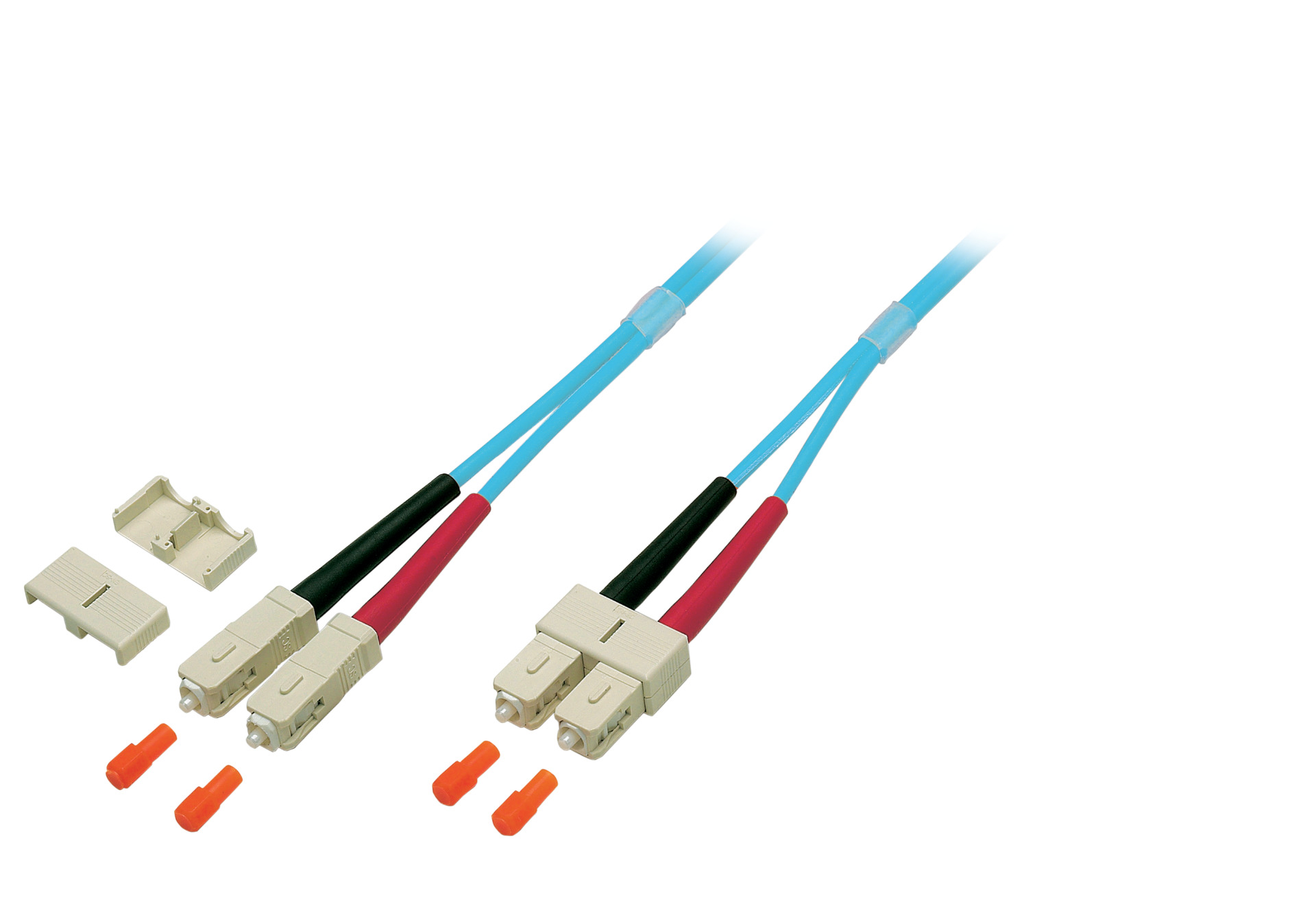 Duplex Patchcable SC-SC OM3 1m LSZH 3mm aqua