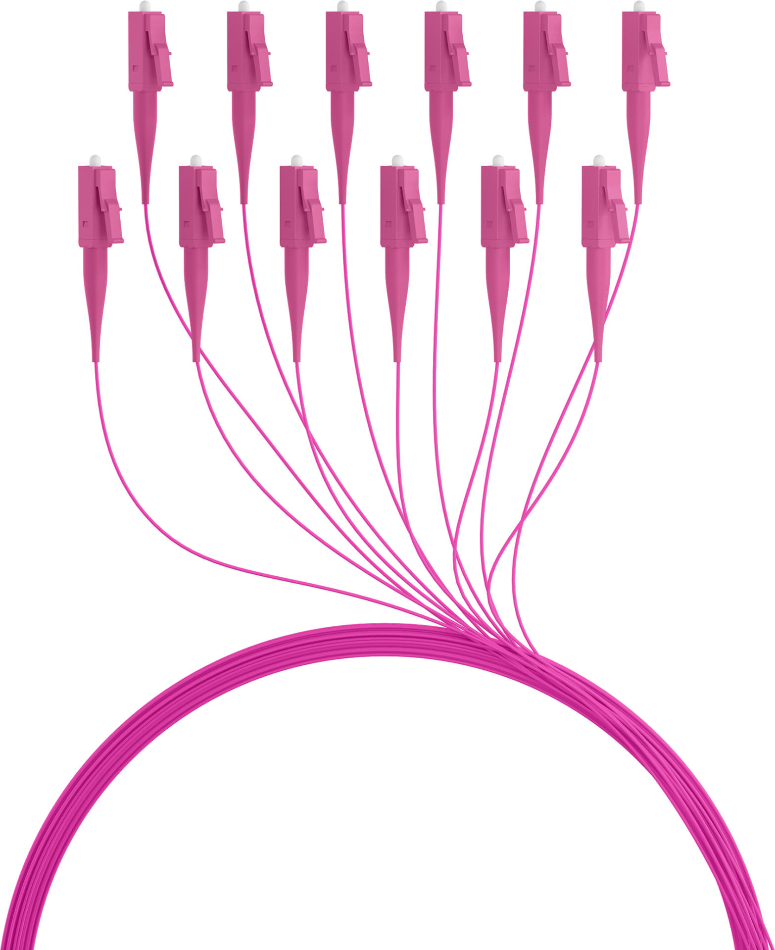 Fiber Pigtail LC OM4 -Heather violet 2m - 1 piece