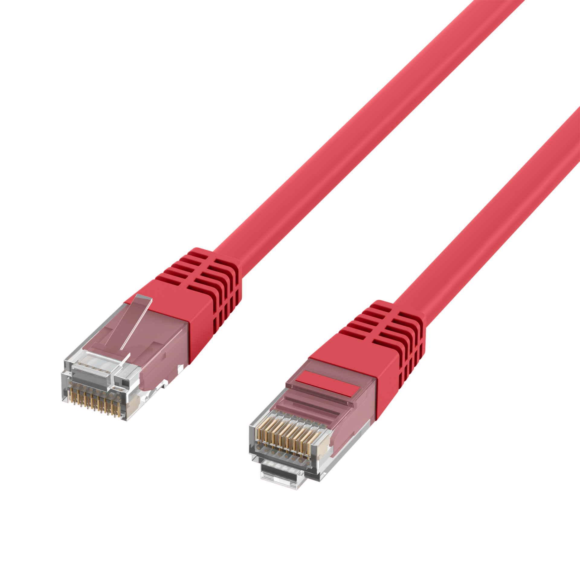 RJ45 Patch Cord Cat.5e U/UTP PVC CCA red 15m