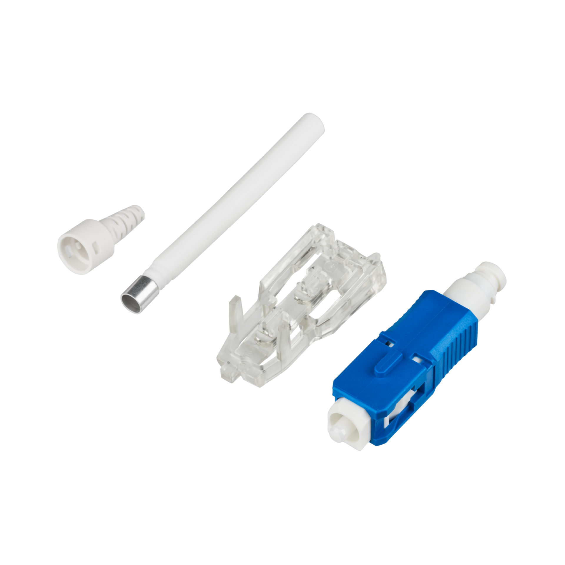 Field installable SC connectors OS2 blue