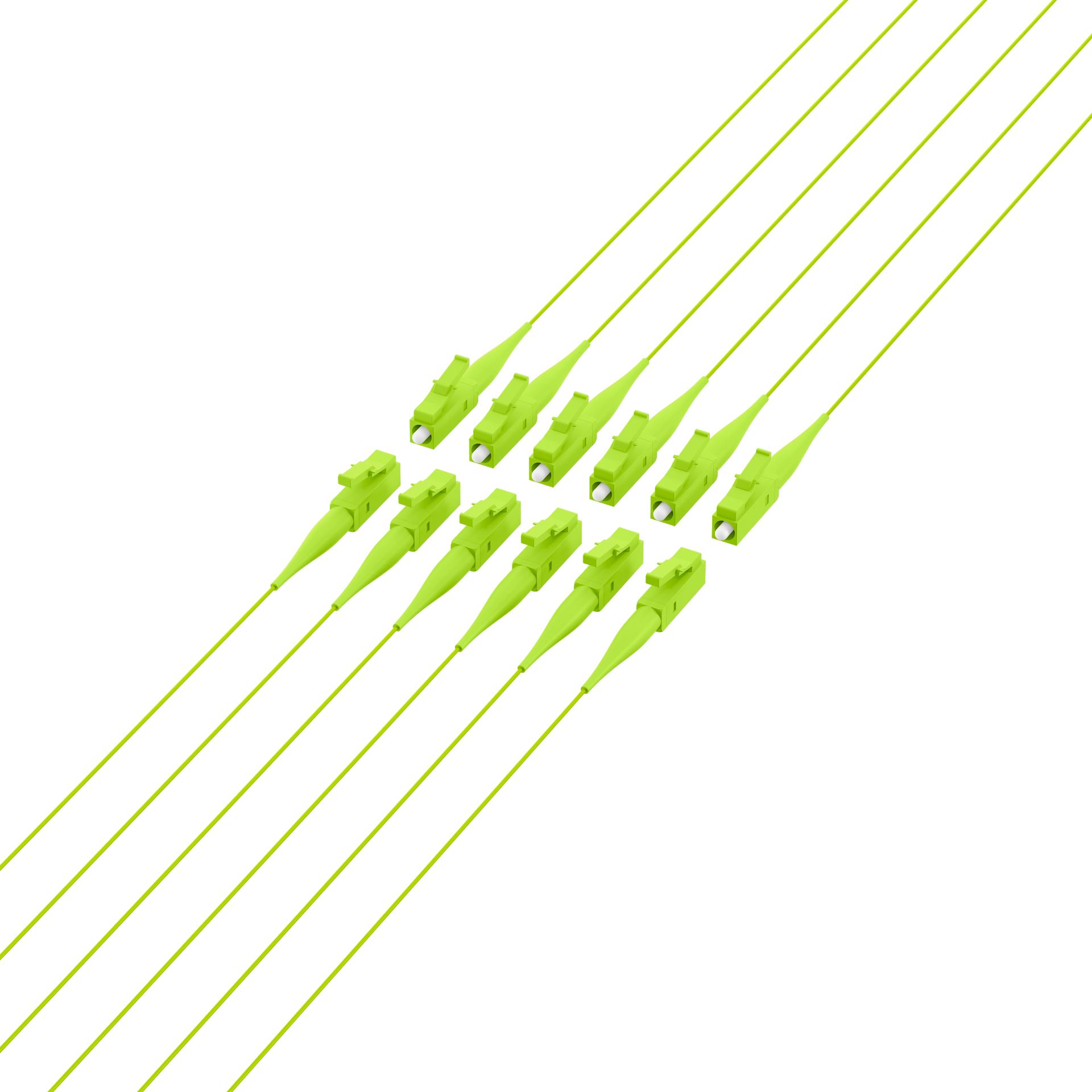 Fiber Pigtail LC OM5 -Lime green 2m - 1 piece