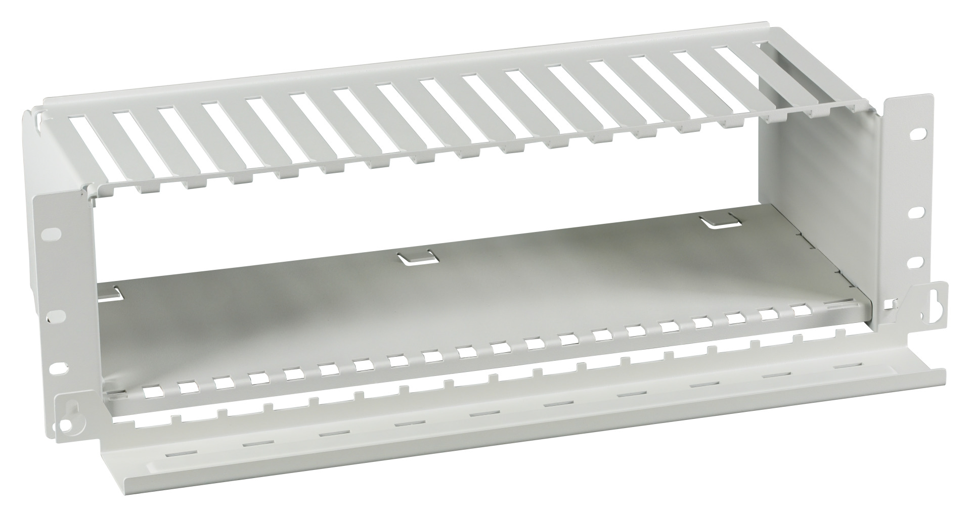 FTTH 19" 3U Subrack for 17x Moduk FTTH-MODUL-X incl. cable management