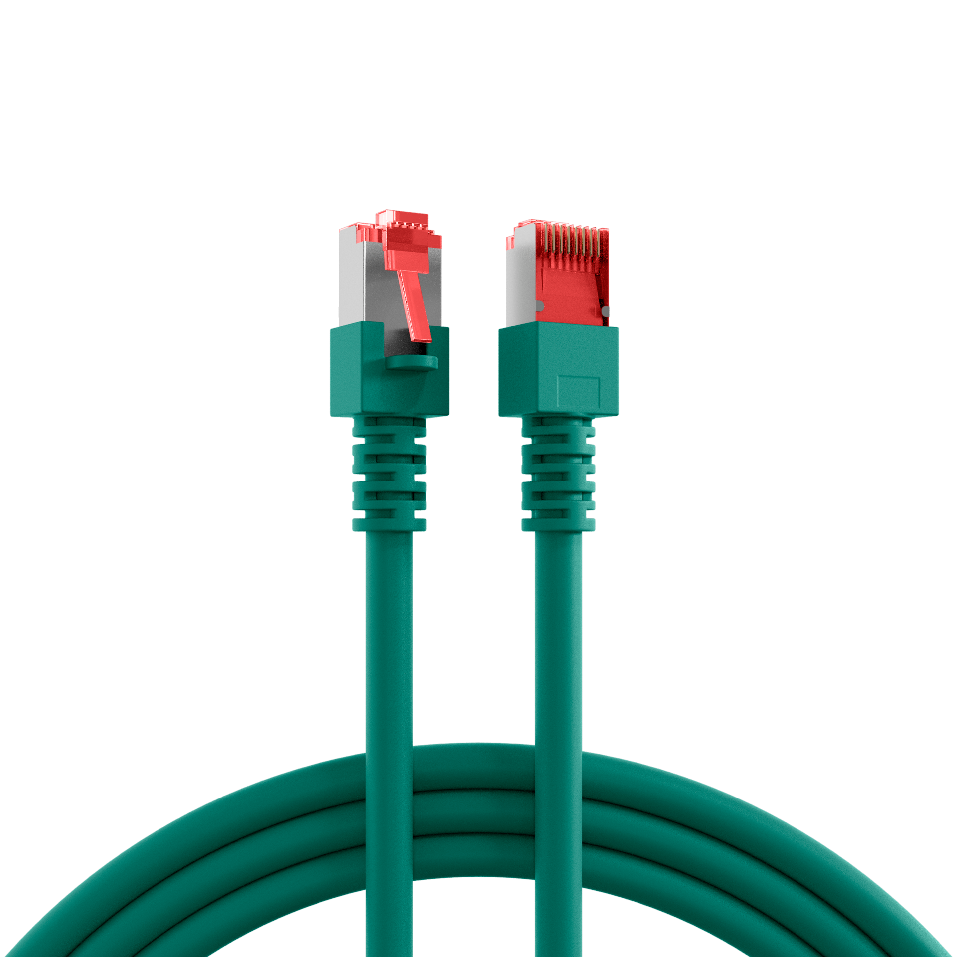 RJ45 Patch Cord Cat.6 S/FTP LSZH green 0,15m