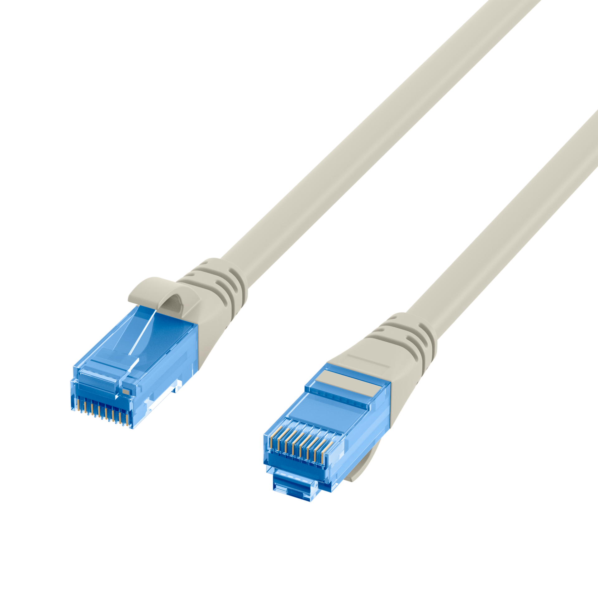 RJ45 Patch Cord Cat.6A U/UTP LSZH Premium 500MHz grey 3m