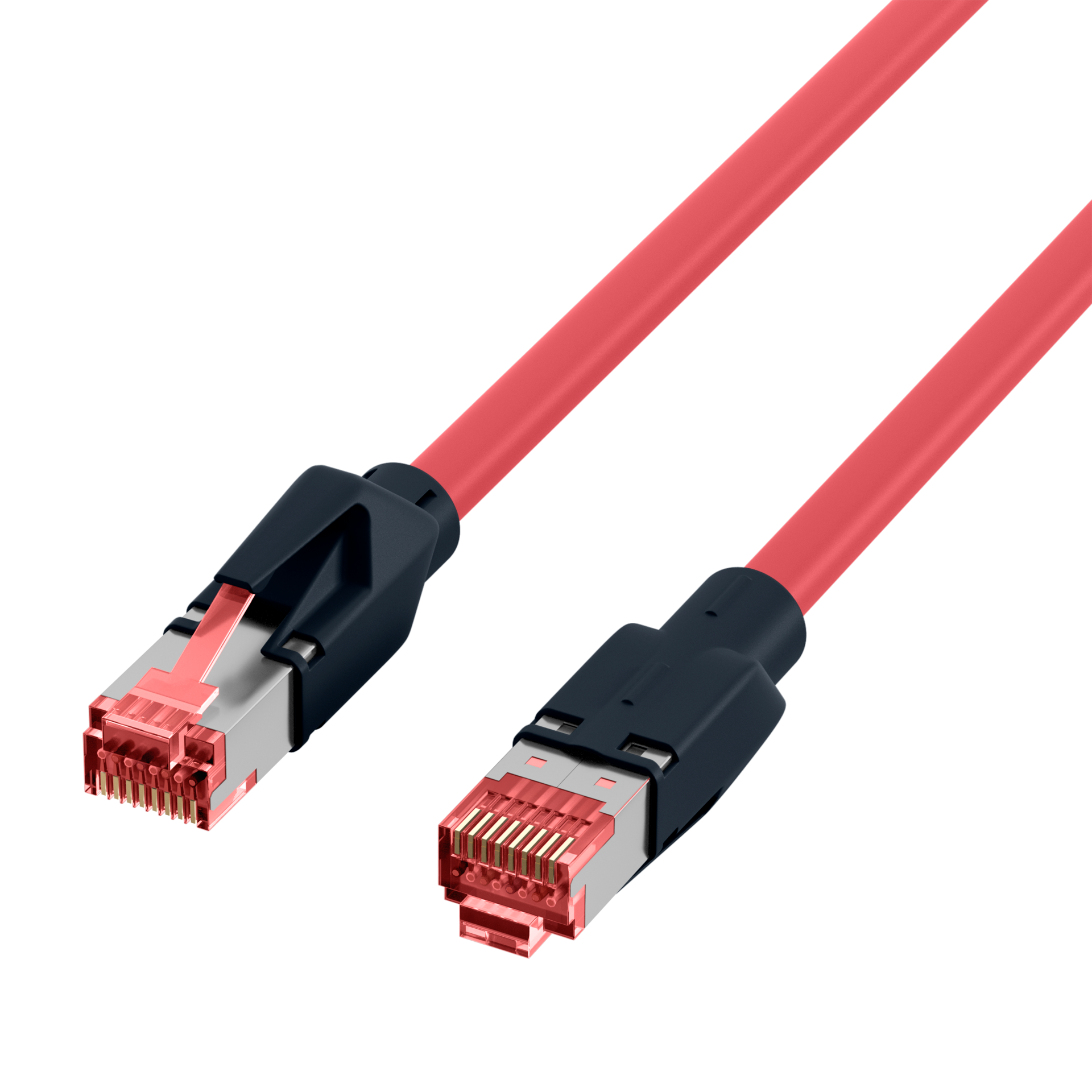 RJ45 Patch Cord Cat.6A S/FTP PUR Draka UC900 TM21 red 1m