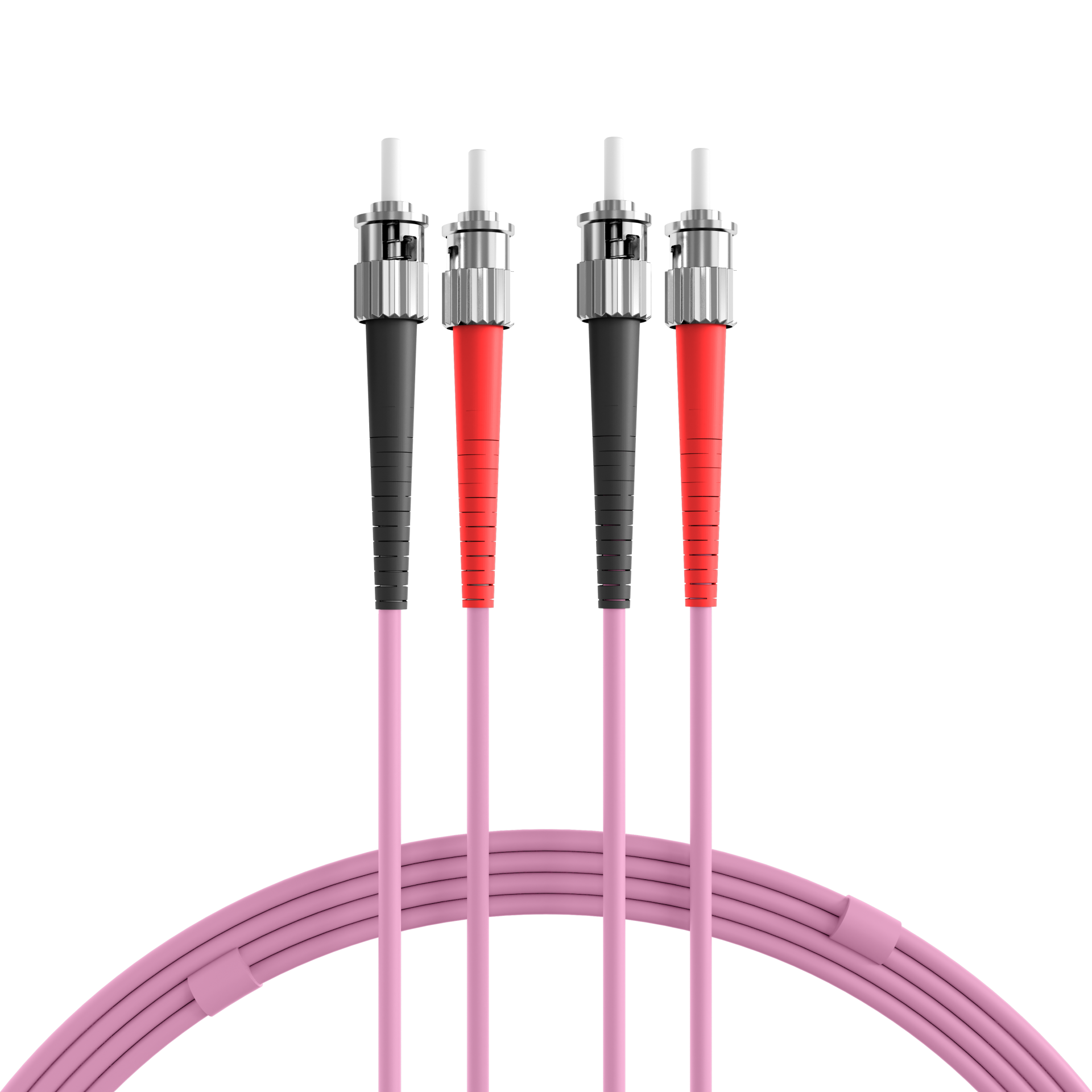 Duplex Patchcable ST-ST OM4 15m LSZH 3mm heatherviolet