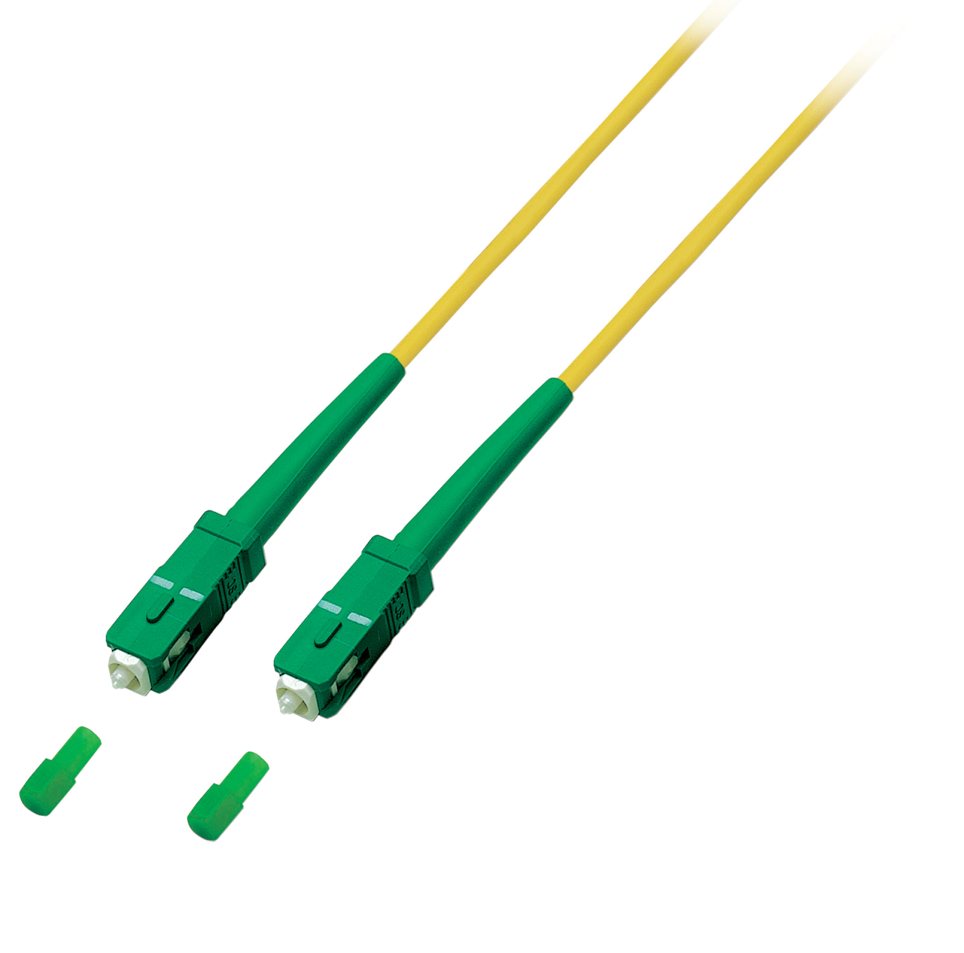 Simplex FO Patch Cable SC/APC-SC/APC G657.A2 20m 3,0mm yellow 9/125µm