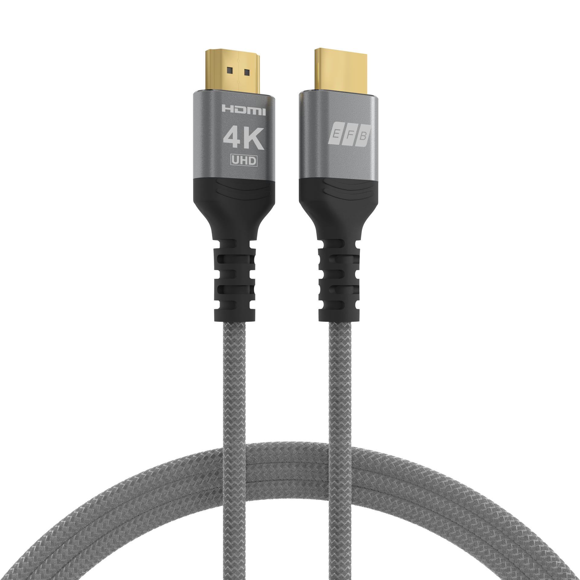 HDMI cable high-speed with Ethernet4K60Hz 18Gbit/s 0.5m gray comp. with HDMI 2.0