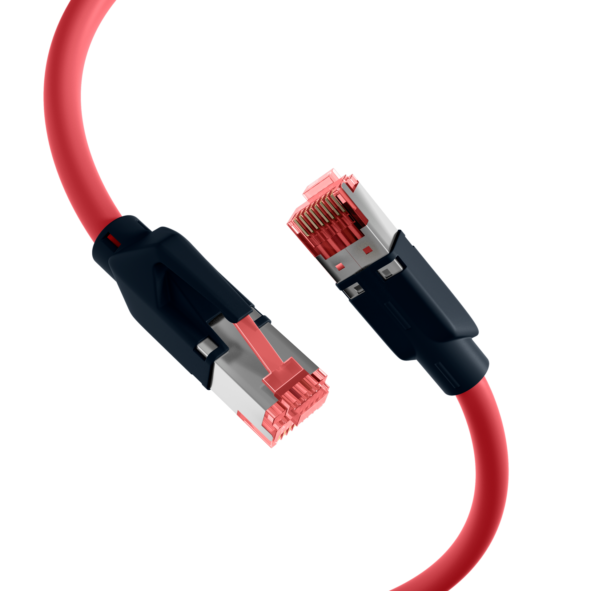 RJ45 Patch Cord Cat.6A S/FTP PUR Draka UC900 TM21 red 30m