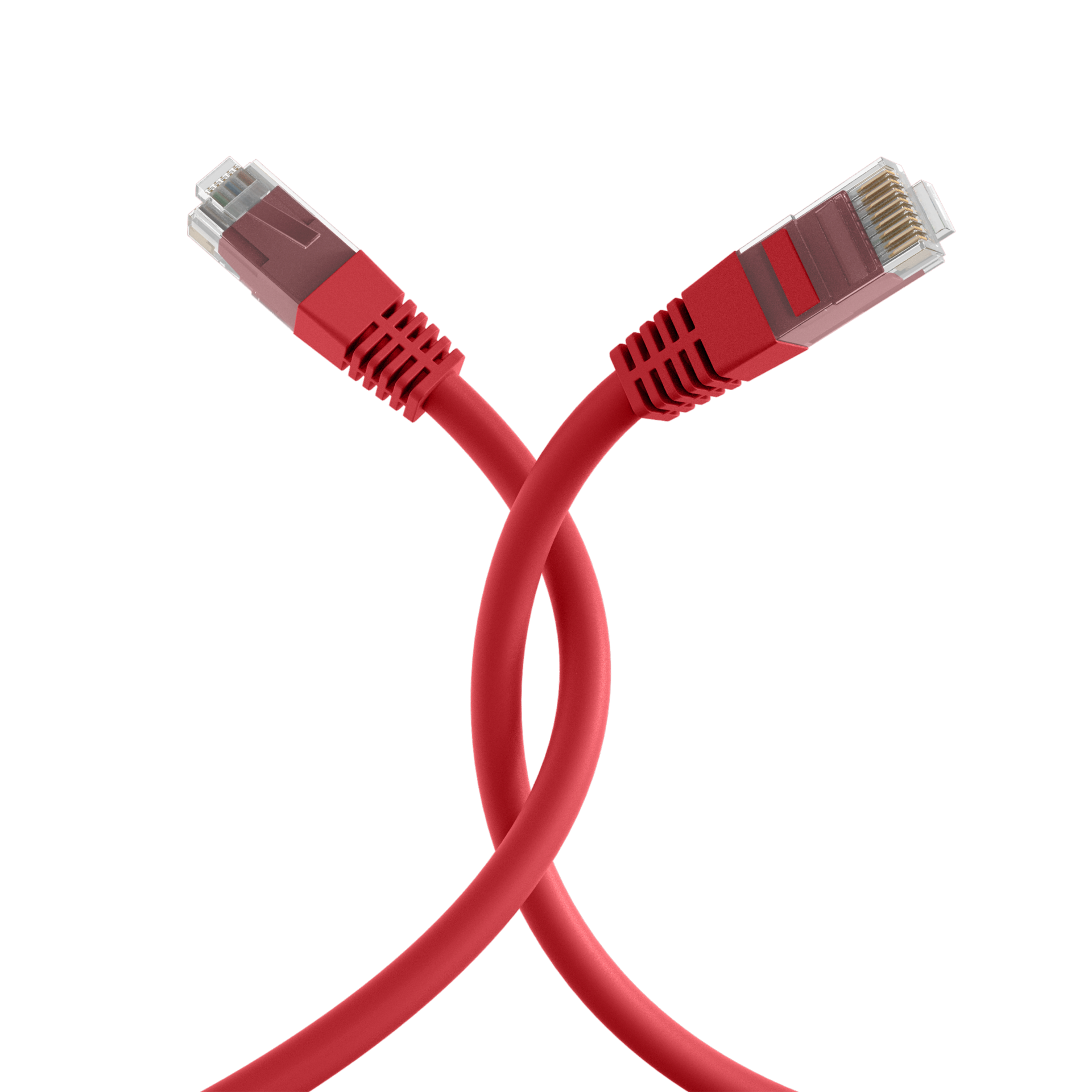 RJ45 Patch Cord Cat.5e U/UTP PVC CCA red 2m