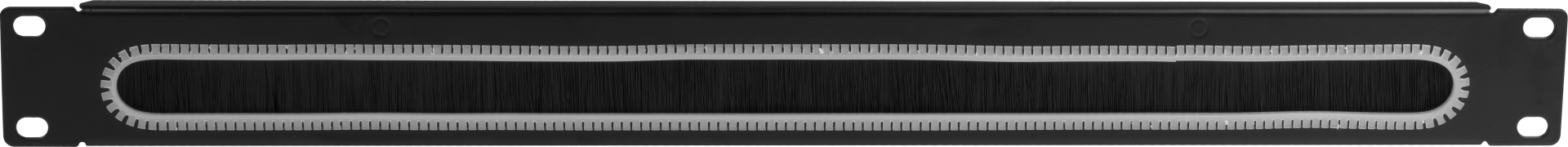 19" 1U Cable Routing Panel with Brush, RAL9005