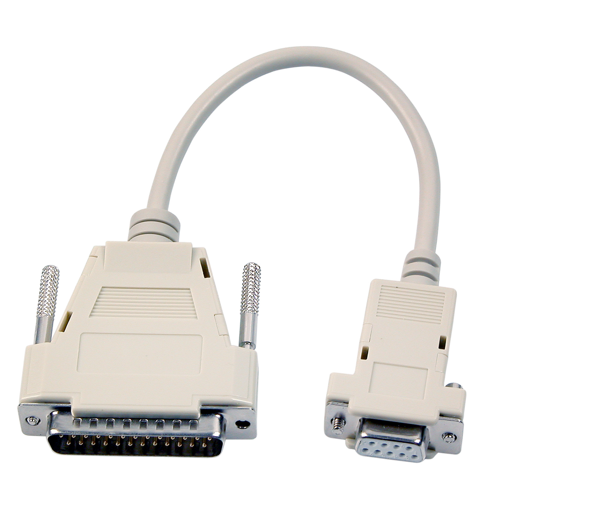 Mouse-Modem Adapter Cable, DSub 9 to DSub 25, F-M, 0,25m, beige
