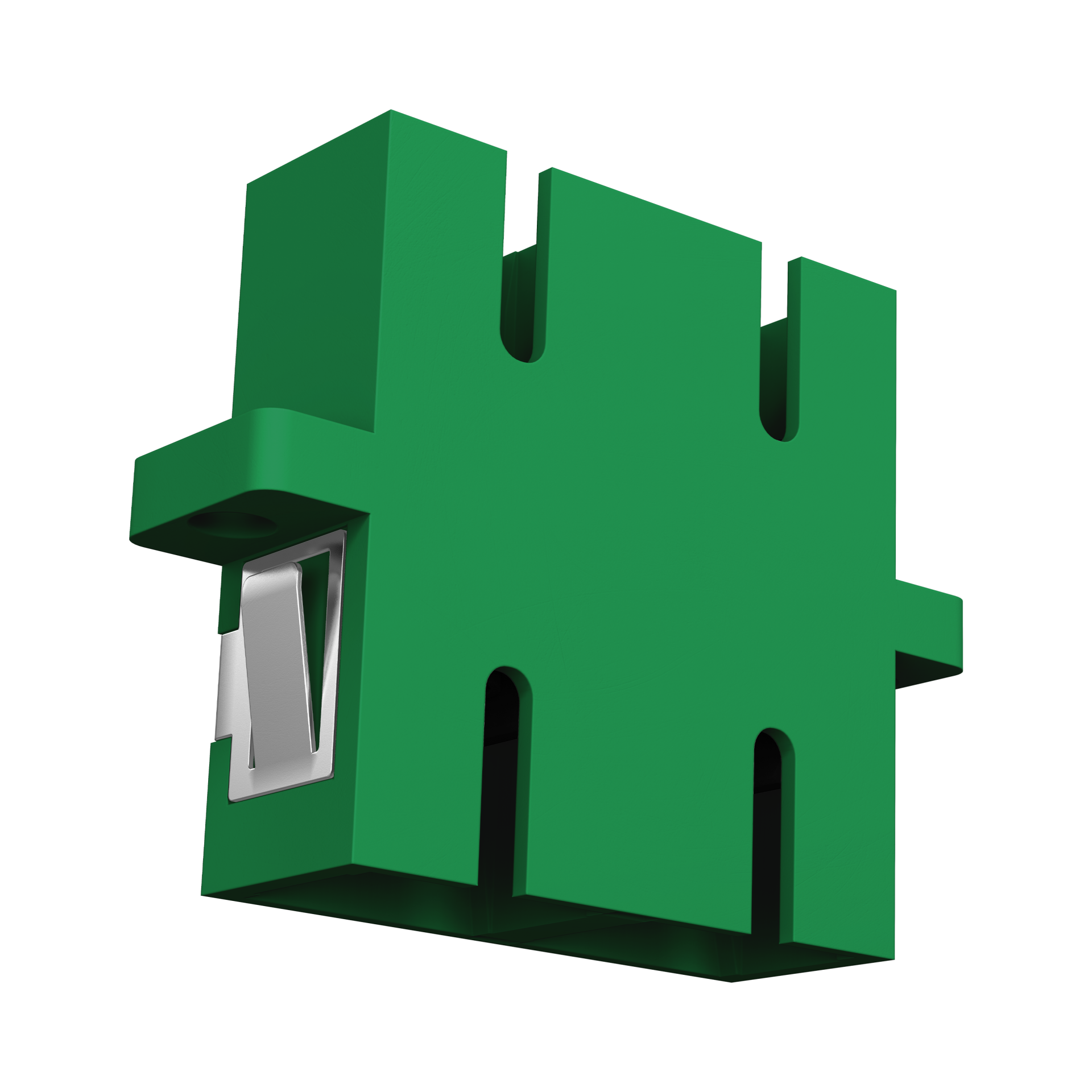 Adapter  LC/APC Duplex OS2 green 