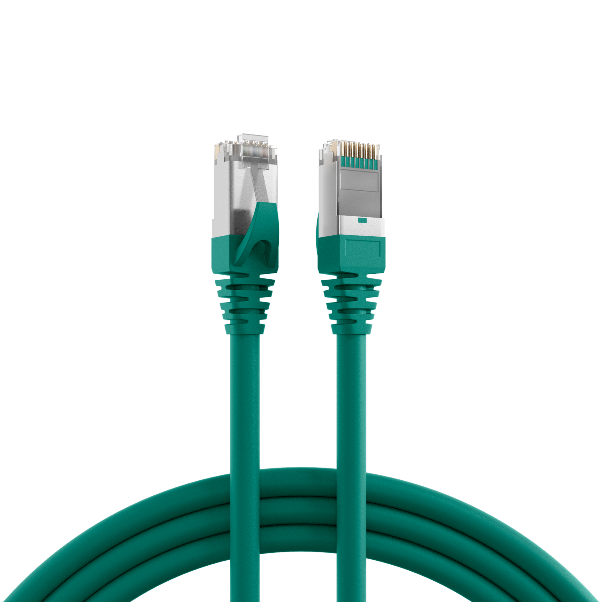 RJ45 Patch Cord Cat.5e SF/UTP PURRAL6018 green 15m