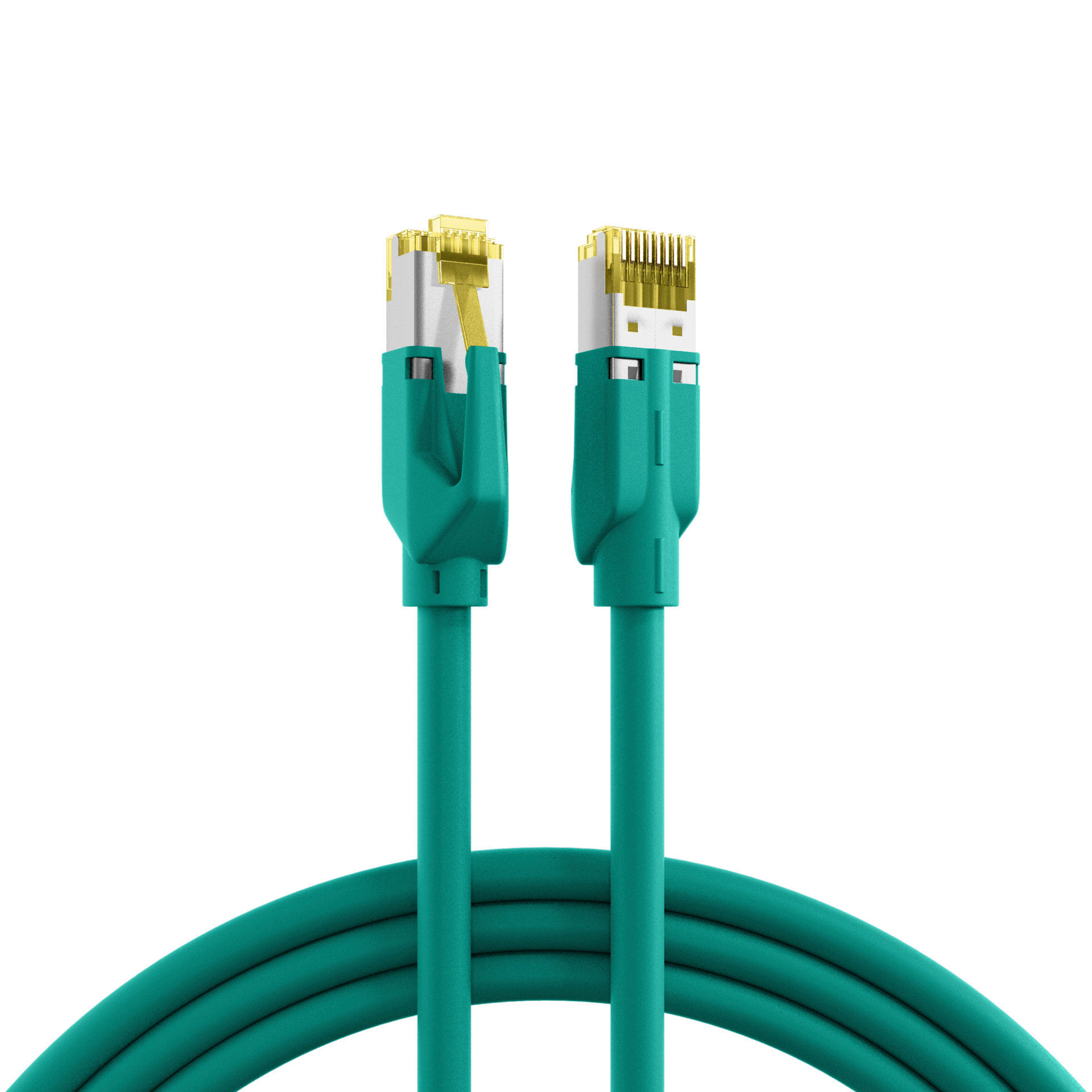 RJ45 Patch Cord Cat.6A S/FTP LSZH Dätwyler 7702 TM31 green 20m