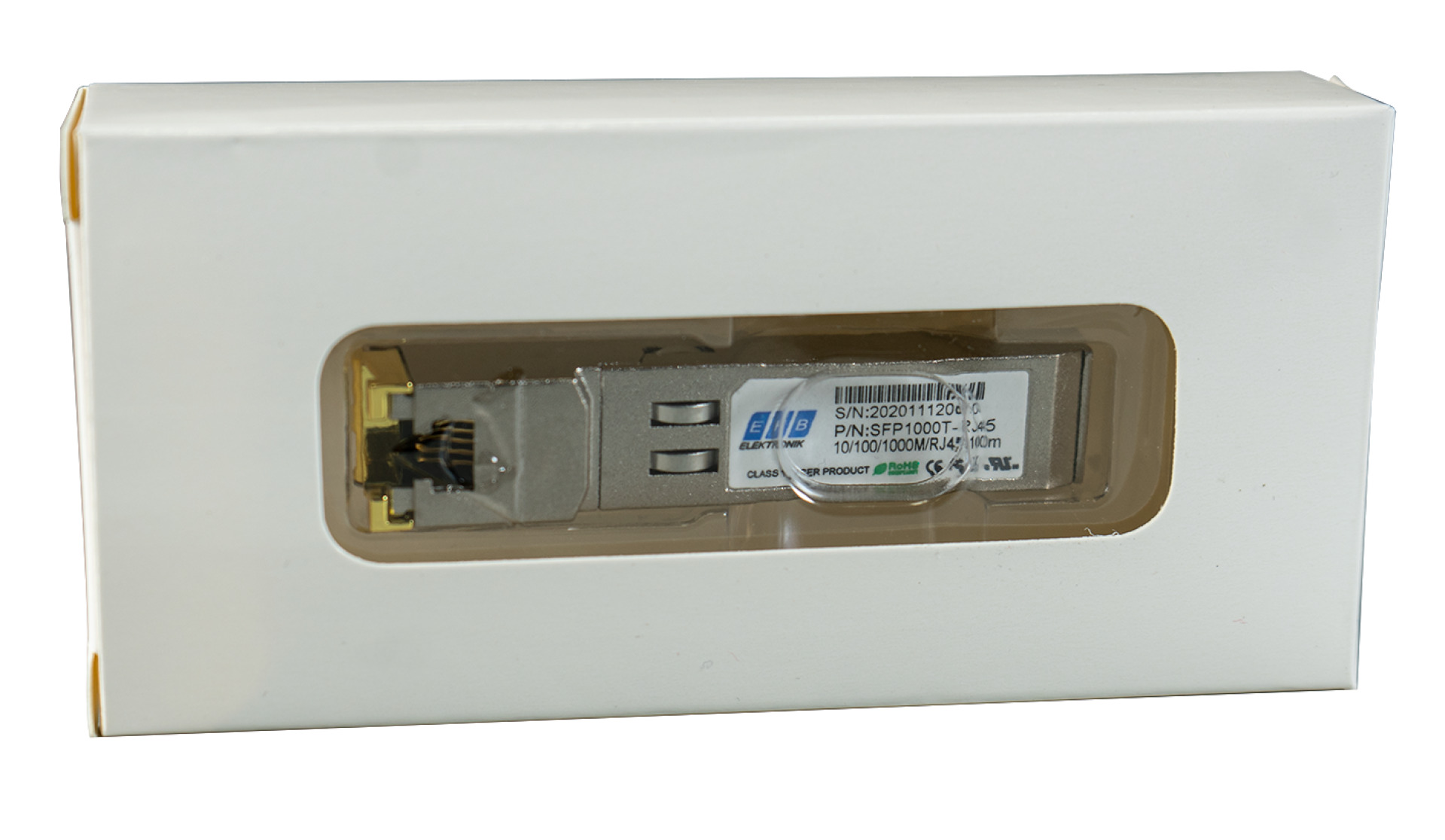 EFB 1.25G SFP SM 1310nm FP 20KM LC DDM, compatible to HP Aruba J4859D