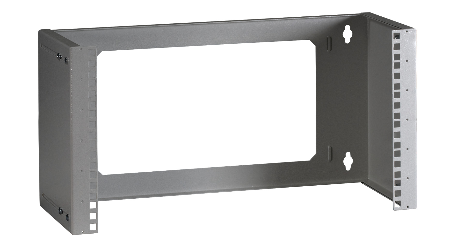 19" 6U Wall Bracket, Depth-Adj., RAL7035